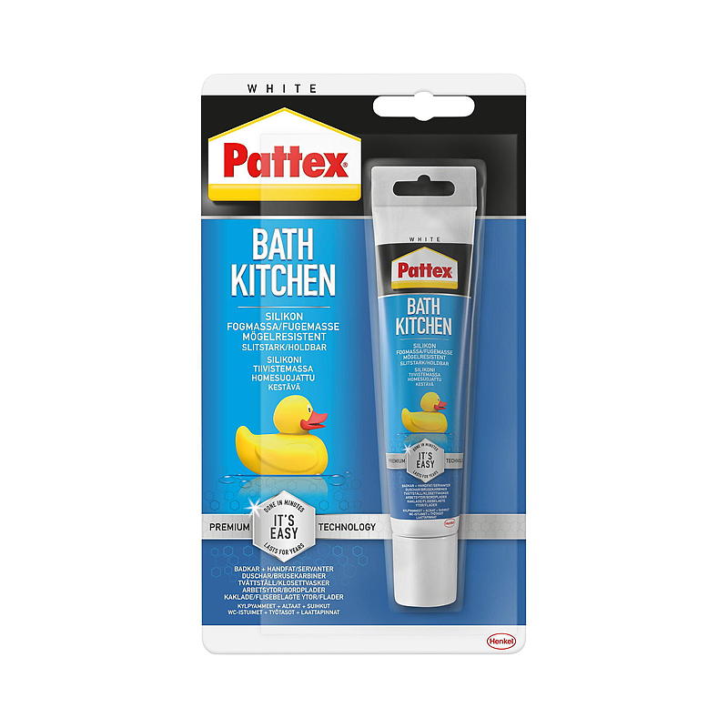 Pattex Silikonfugemasse 50 ml hvit, bad&kjøkken