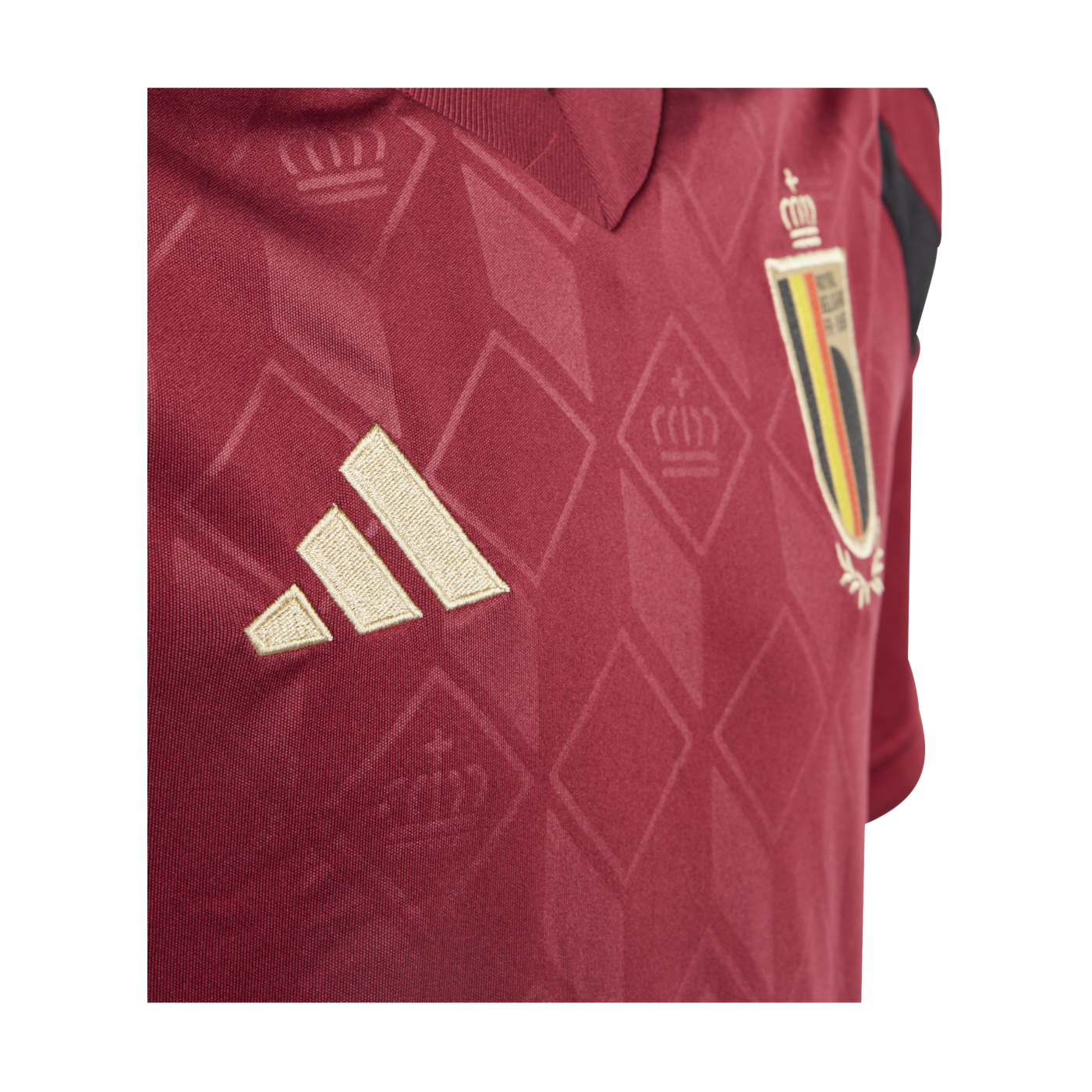 adidas Belgien Trikot Home EM 2024 Kids Rot