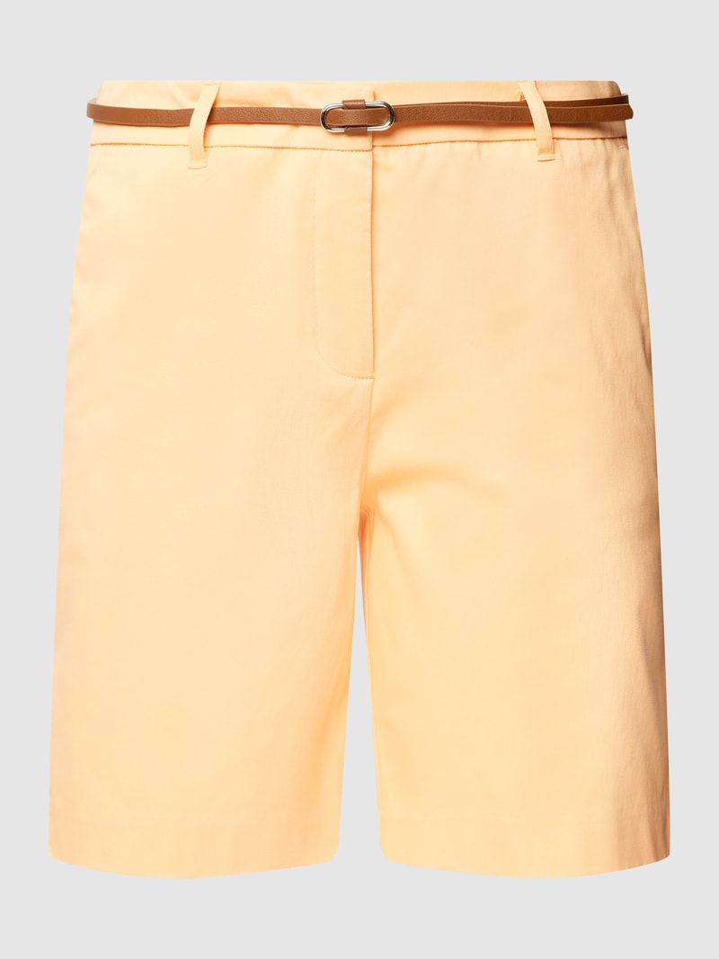 Shorts mit Eingrifftaschen Modell 'By Days' in apricot