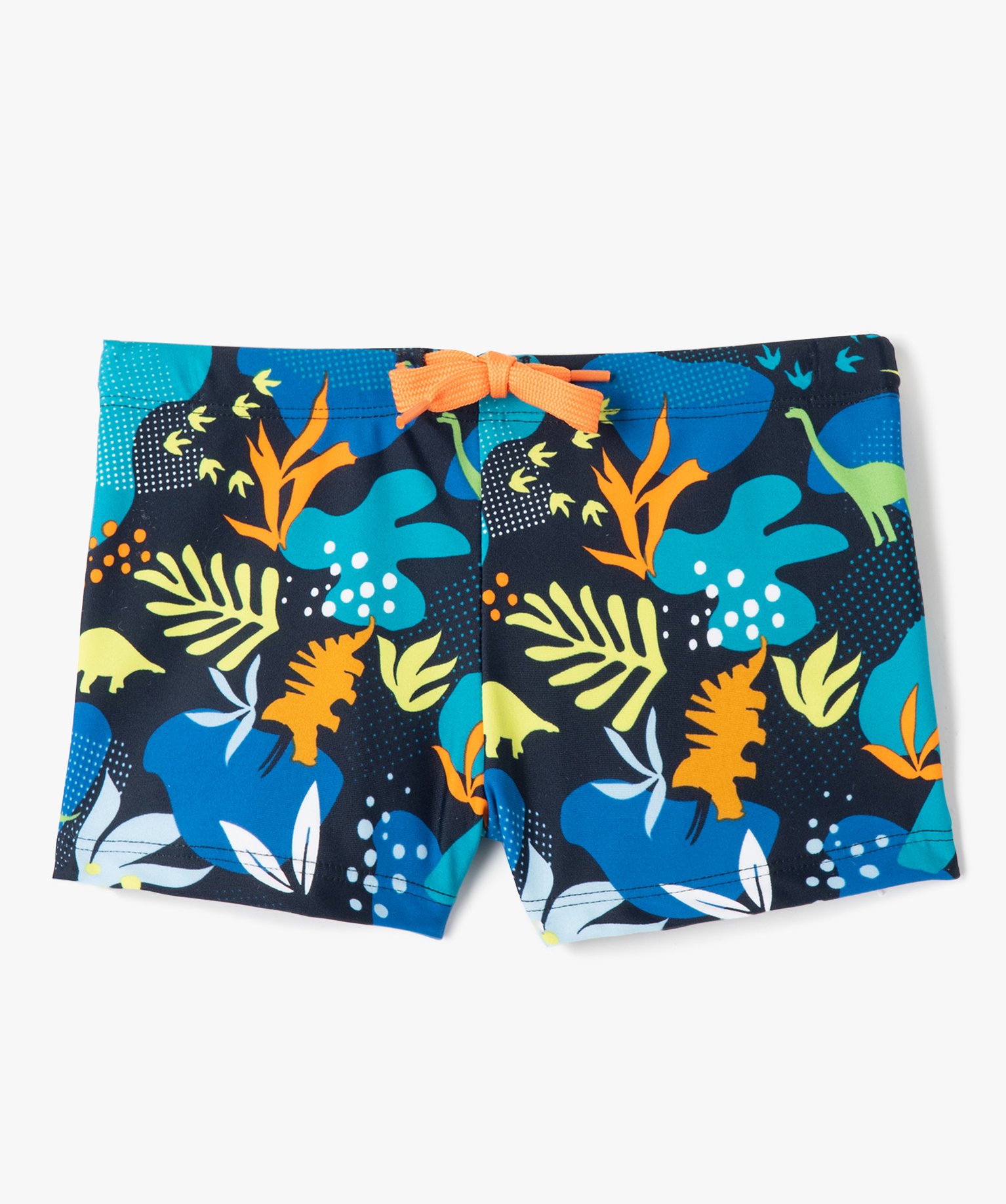 Shorty de bain Garçon à motif feuillage imprime | GEMO