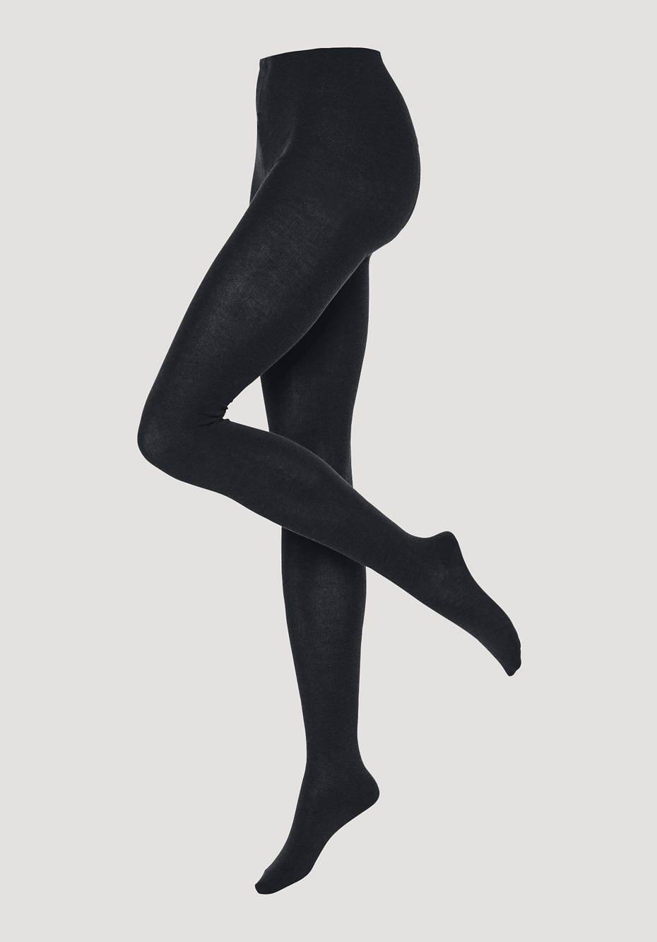 Blickdichte Strumpfhose aus Bio-Baumwolle