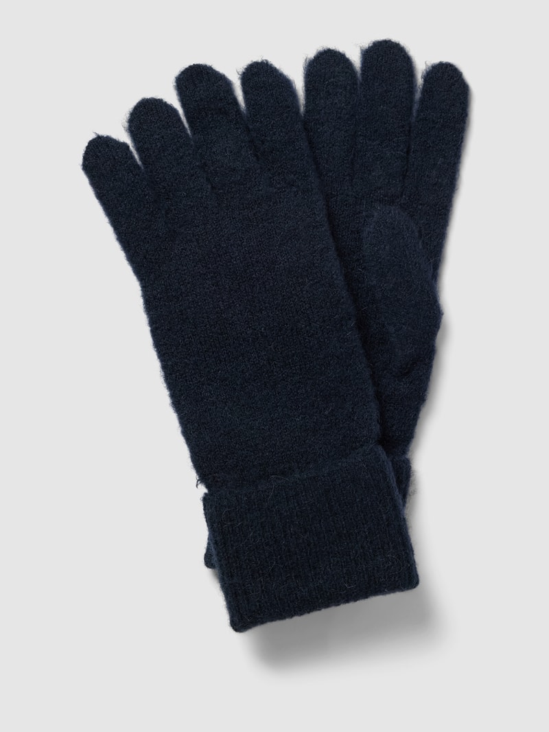 Handschuhe mit Label-Detail in marineblau