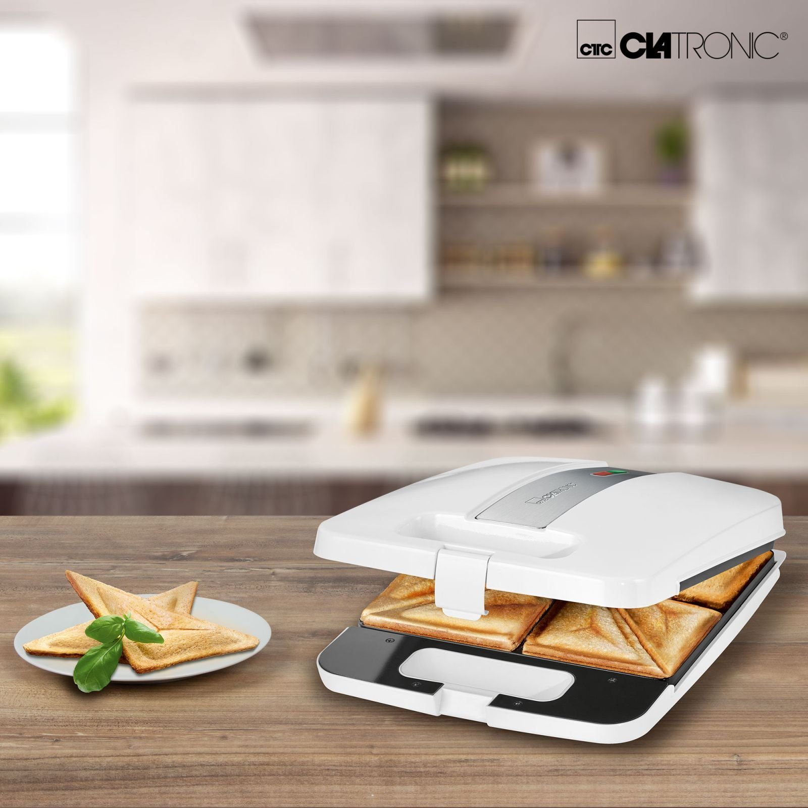 CLATRONIC Sandwichmaker CLATRONIC Sandwichmaker Antihaftbeschichtung Sandwichtoaster ST 3629