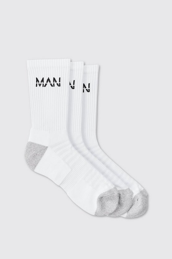 3er-Pack Man Active gepolsterte Trainings Socken