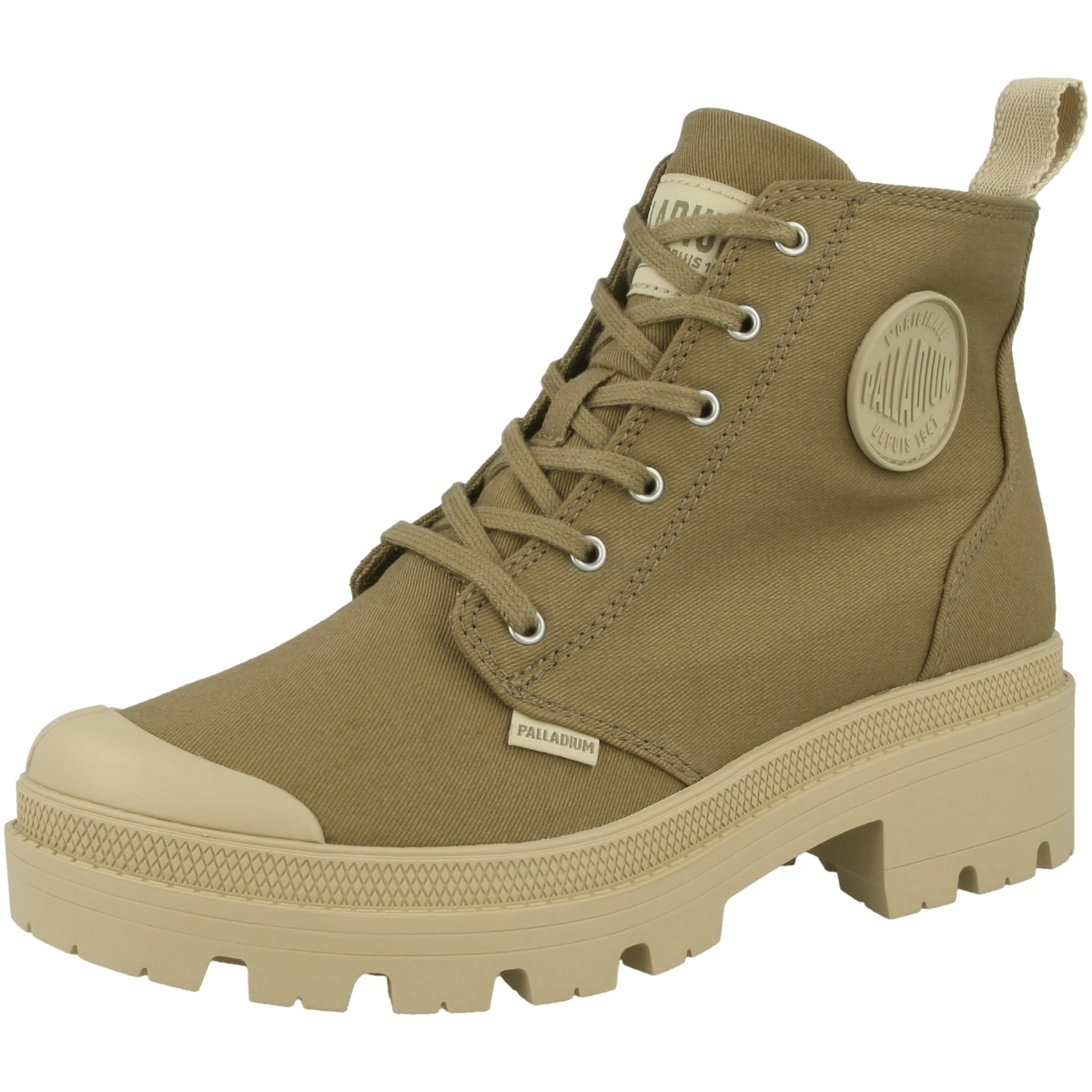 Palladium Pallabase Twill Schnürboots braun