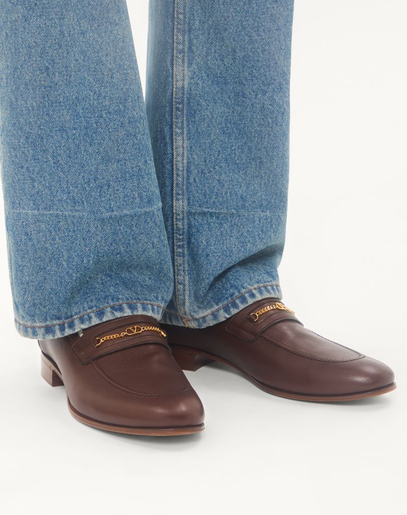 Mocassim infantil com assinatura VLogo