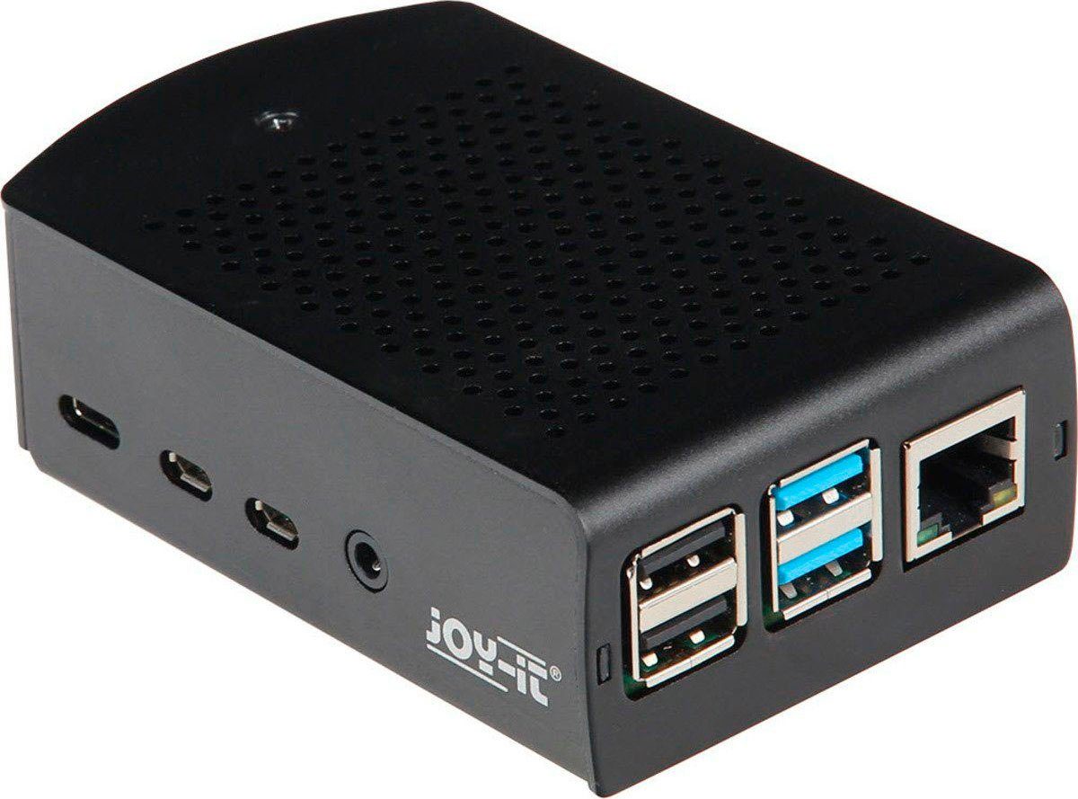 Joy-it PC-Gehäuse Aluminiumgehäuse für Raspberry Pi 4 B