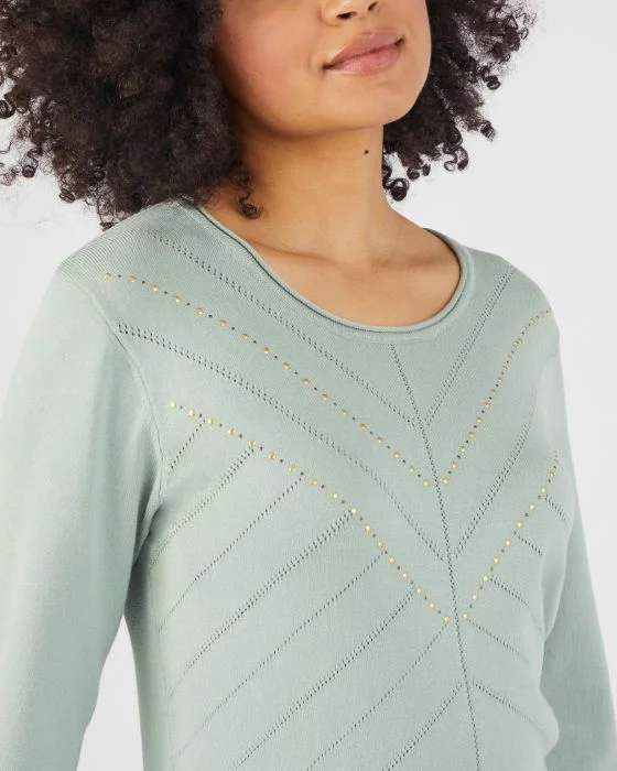 Pull fantaisie fibres viscose Lenzing(TM) EcoVero(TM)