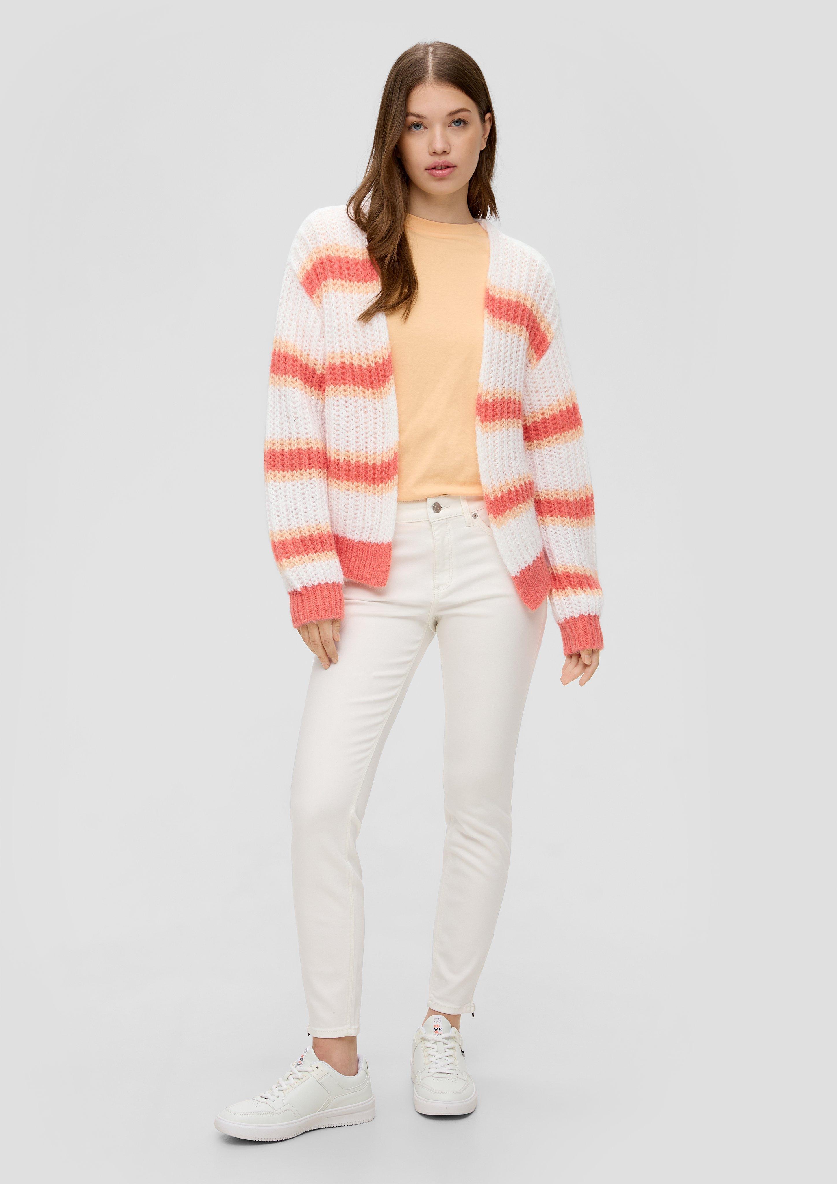 Gestreifter Cardigan im Loose Fit  2140975-02G0