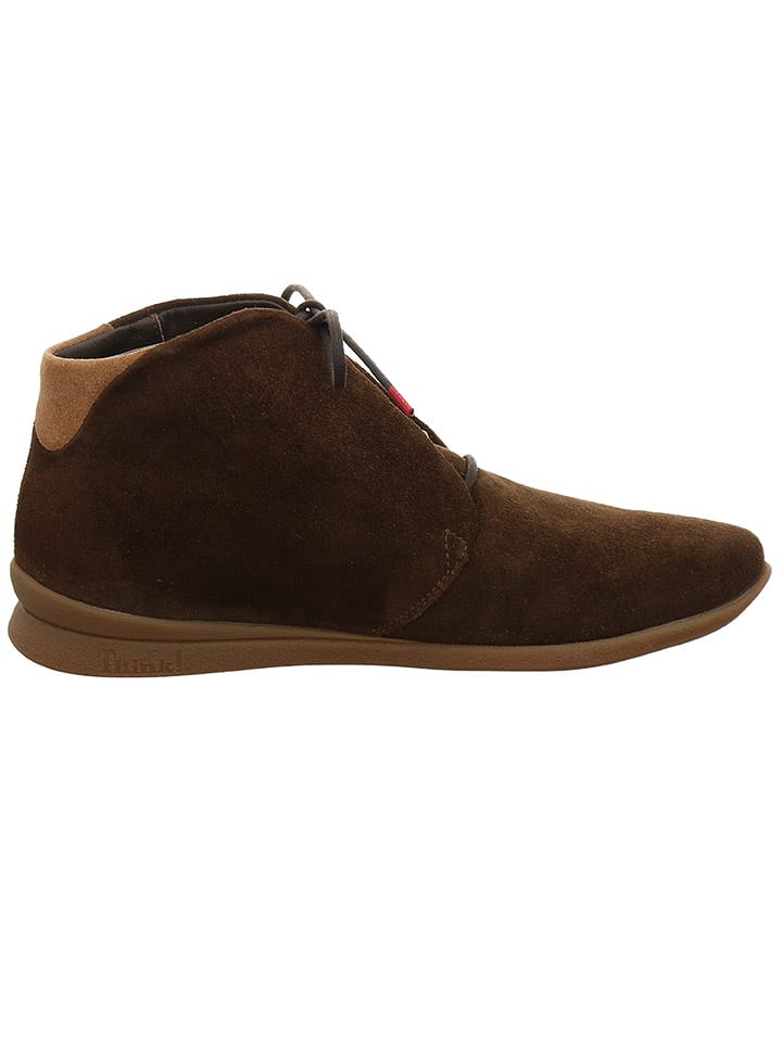 Think! Leder-Ankle-Boots in Braun günstig kaufen