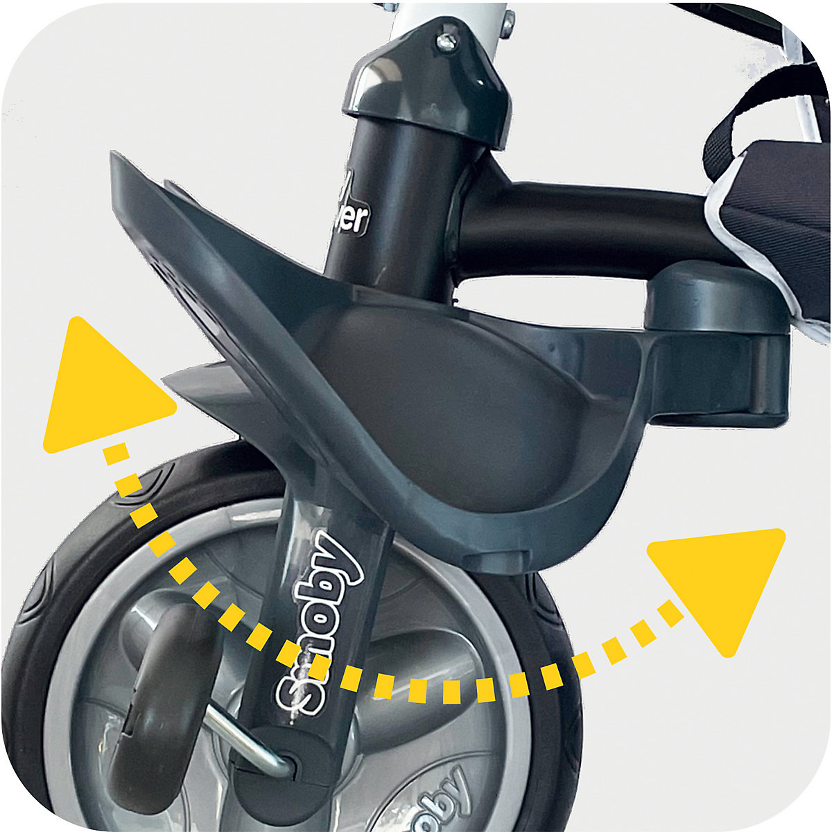 Smoby Dreirad Baby Driver Komfort Grau
