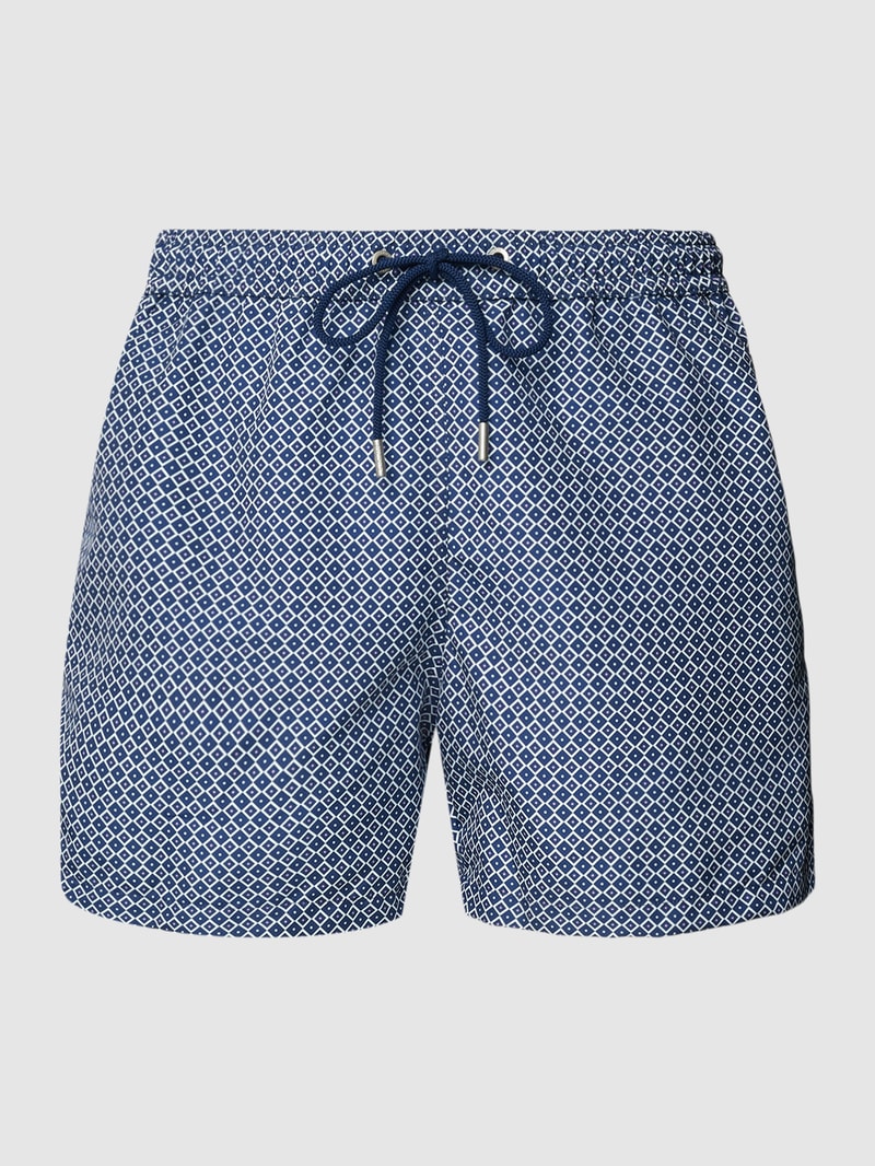 Badehose mit Allover-Muster in marineblau