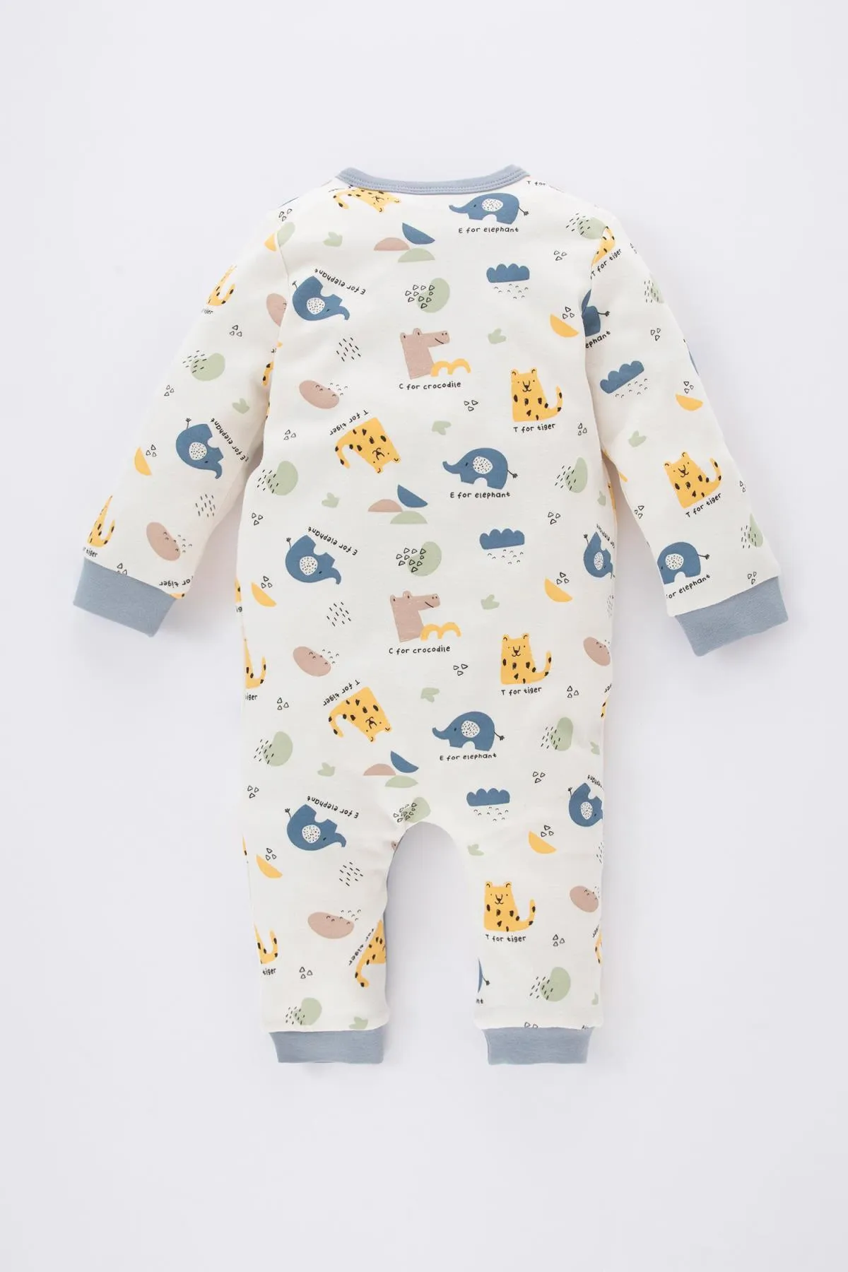 DeFacto  Langärmliger Overall mit Safari-Aufdruck für Neugeborene für Babys