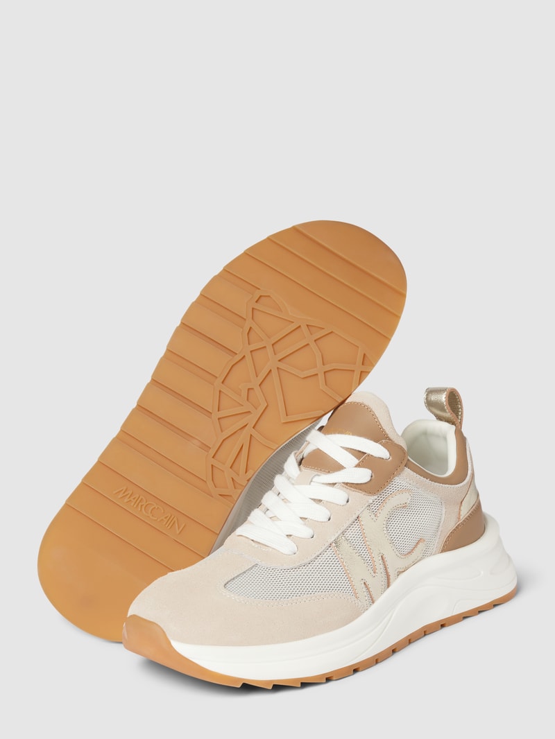 Sneaker mit Animal-Print in sand