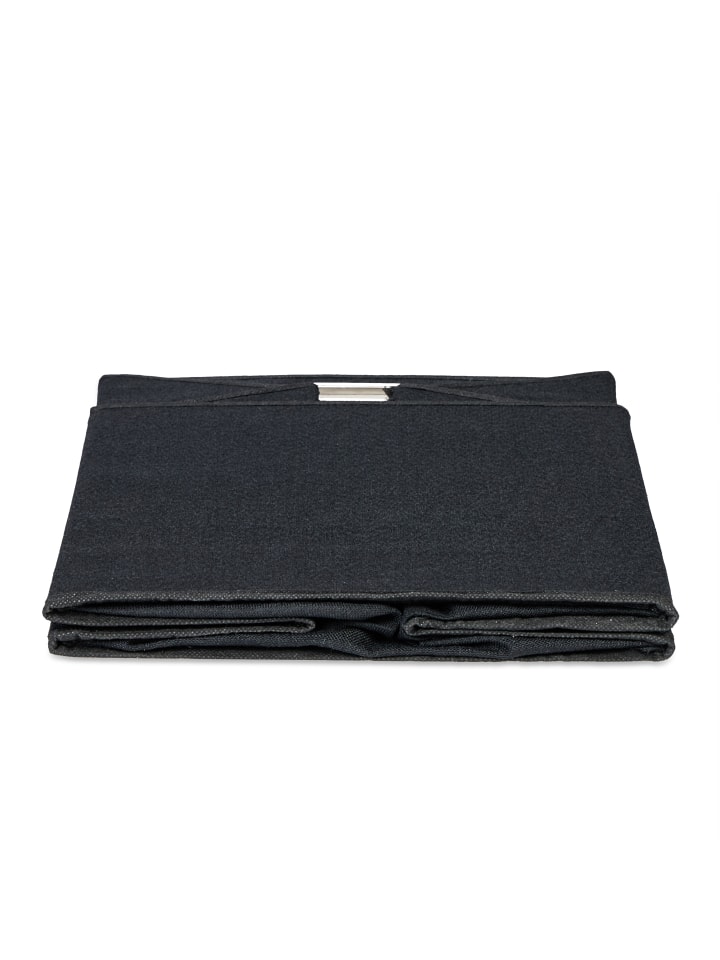 relaxdays Badregal mit Wäschekorb in Natur/ Schwarz - (B)40 x (H)95 x (T)30 cm günstig kaufen onesize