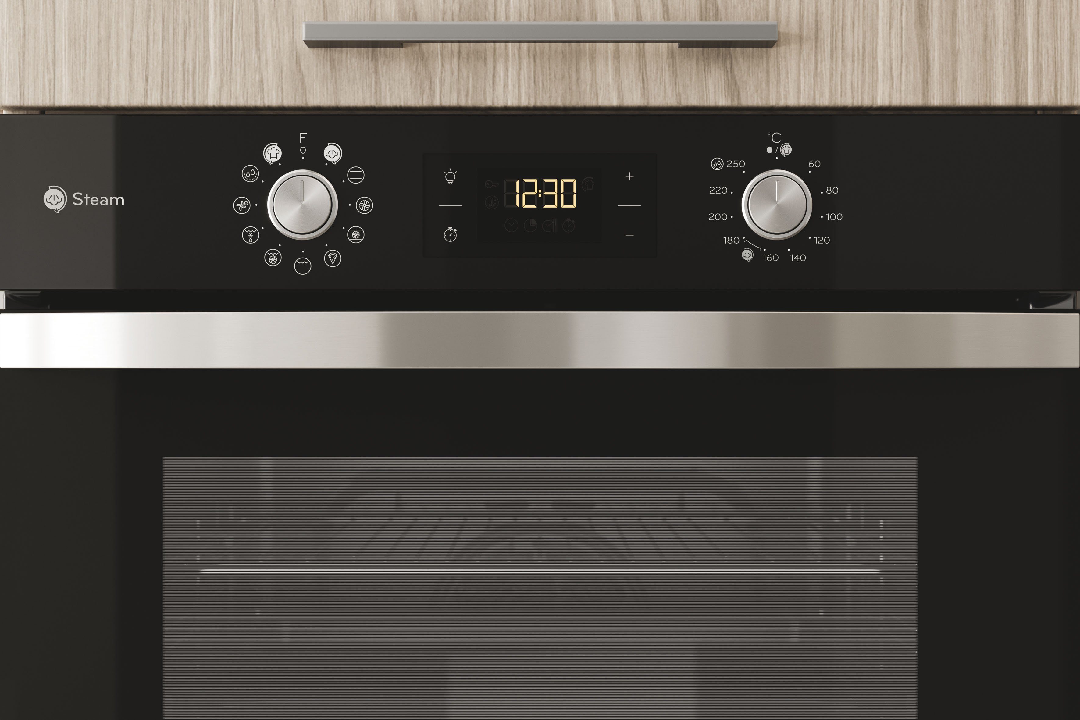 Privileg Backofen-Set BAKO Turn&Go Steam 600, mit Backauszug, Hydrolyse, mit Dampffunktion und Induktion