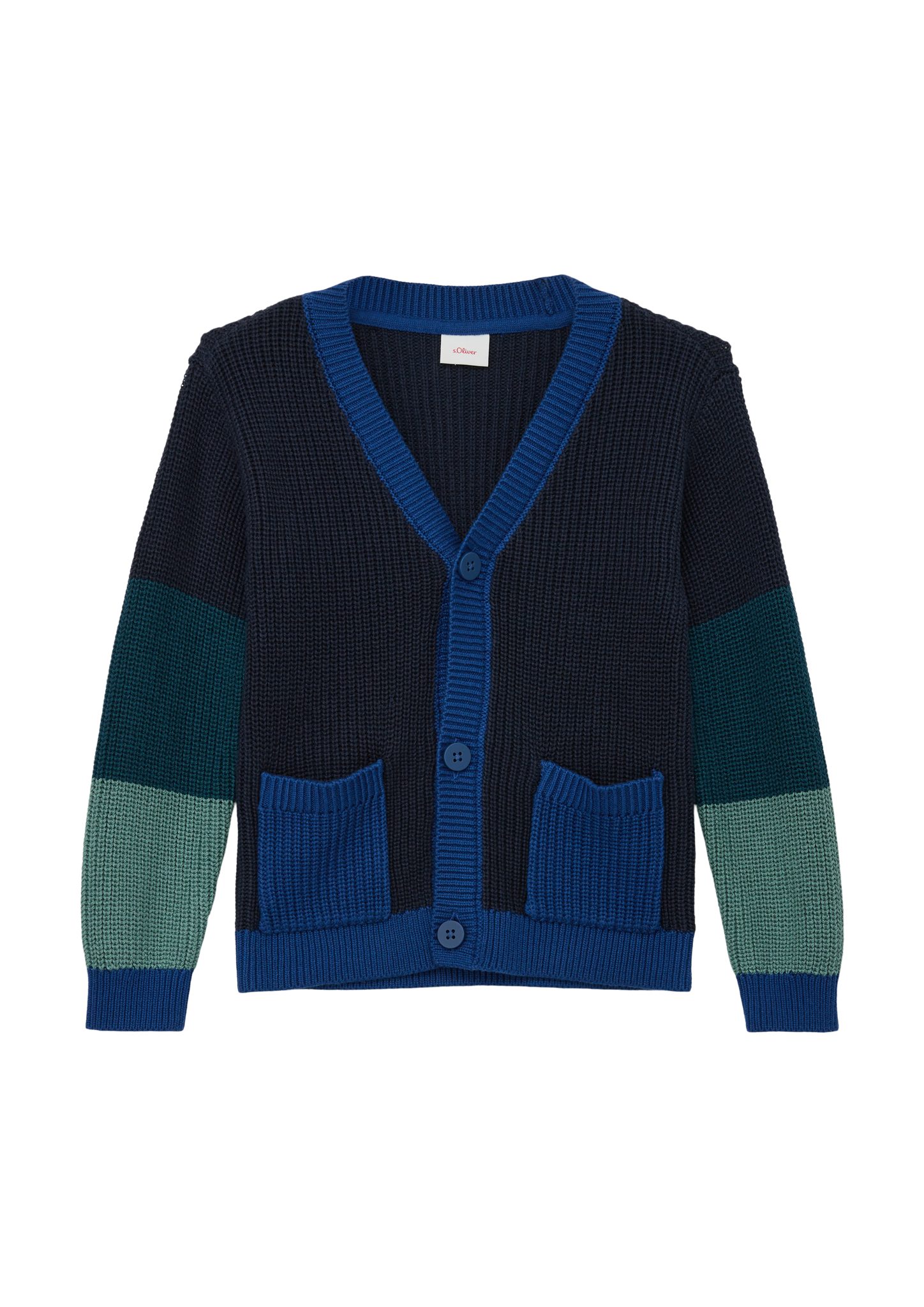 s.Oliver Strickjacke Cardigan aus Baumwollmix