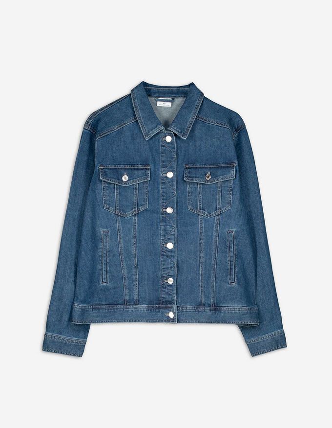 Jeansjacke - Aufgesetze Taschen