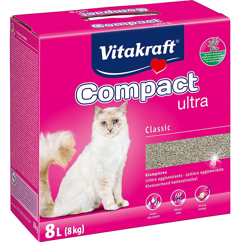 Vitakraft Kattesand 8 kg Compact Ultra Vitakraft