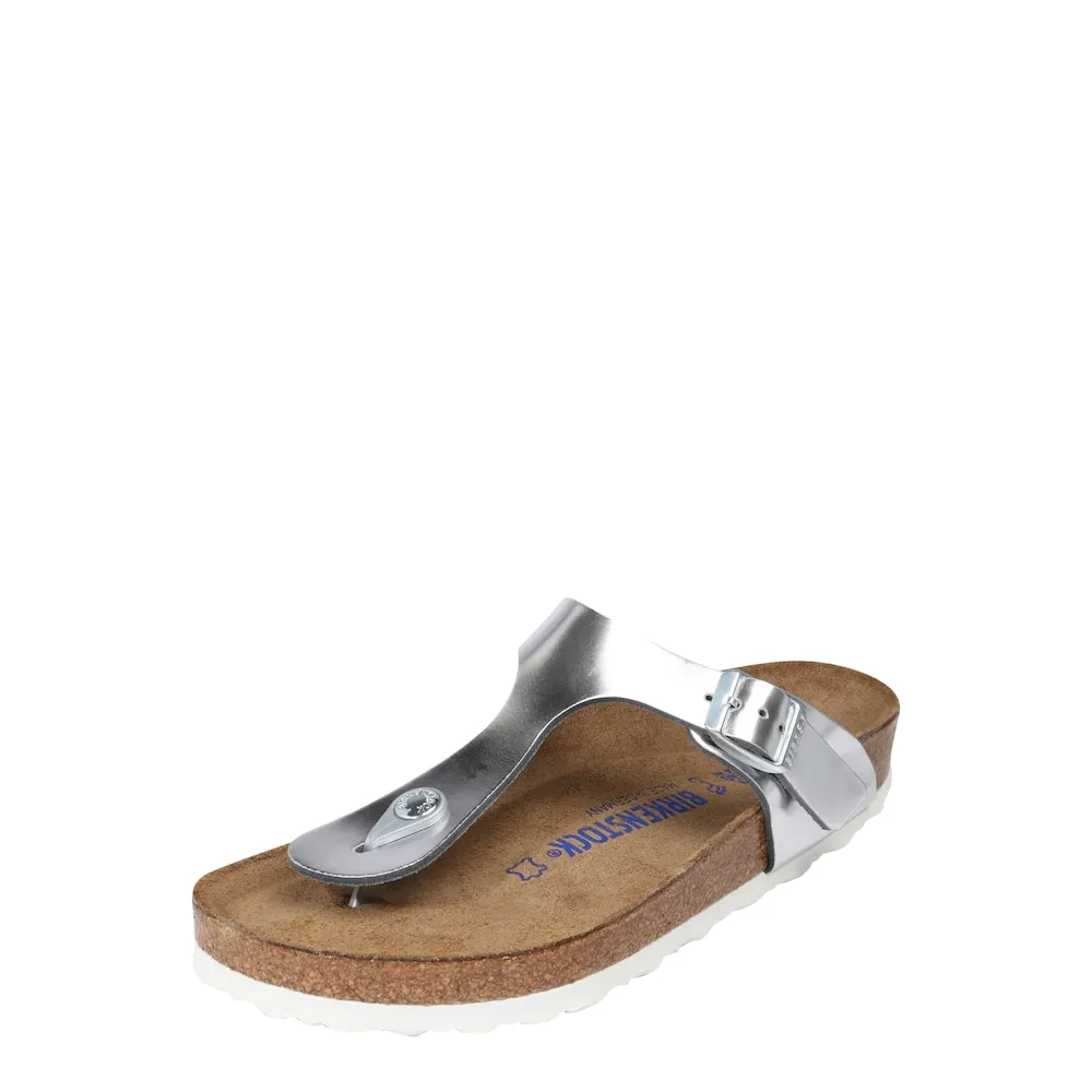 Birkenstock Gizeh NL WB Metallic 1003674 / grau