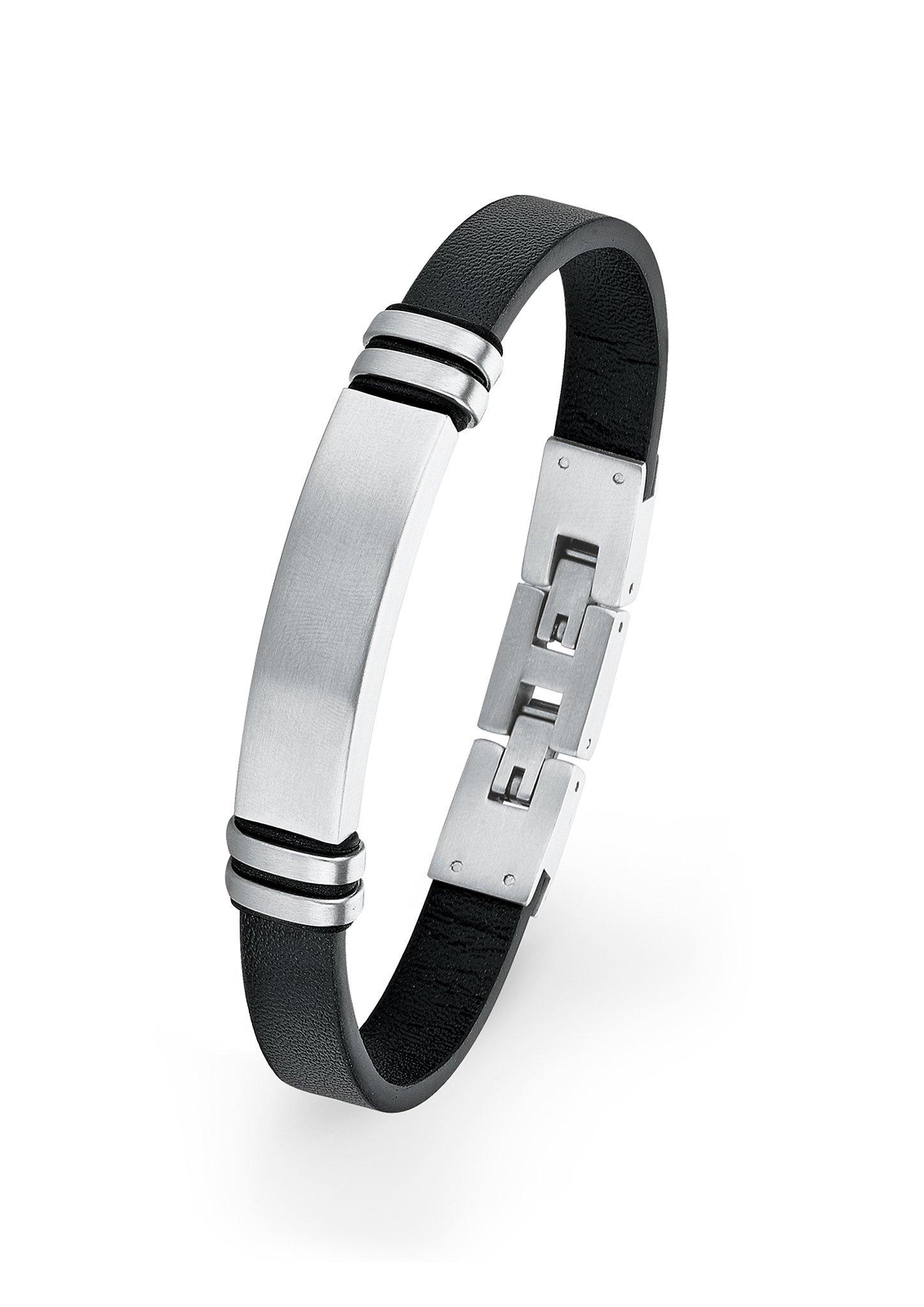 Ident-Edelstahlband aus Leder  272.708.6412.0926-99B0