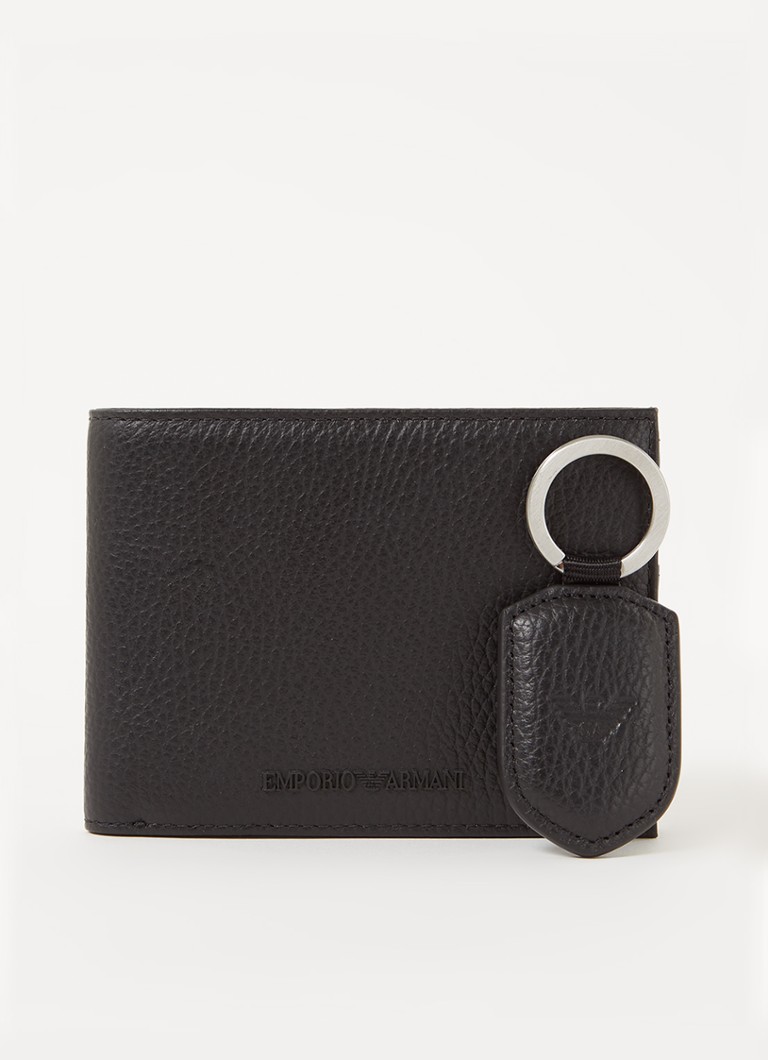 Portofel din piele Emporio Armani cu breloc