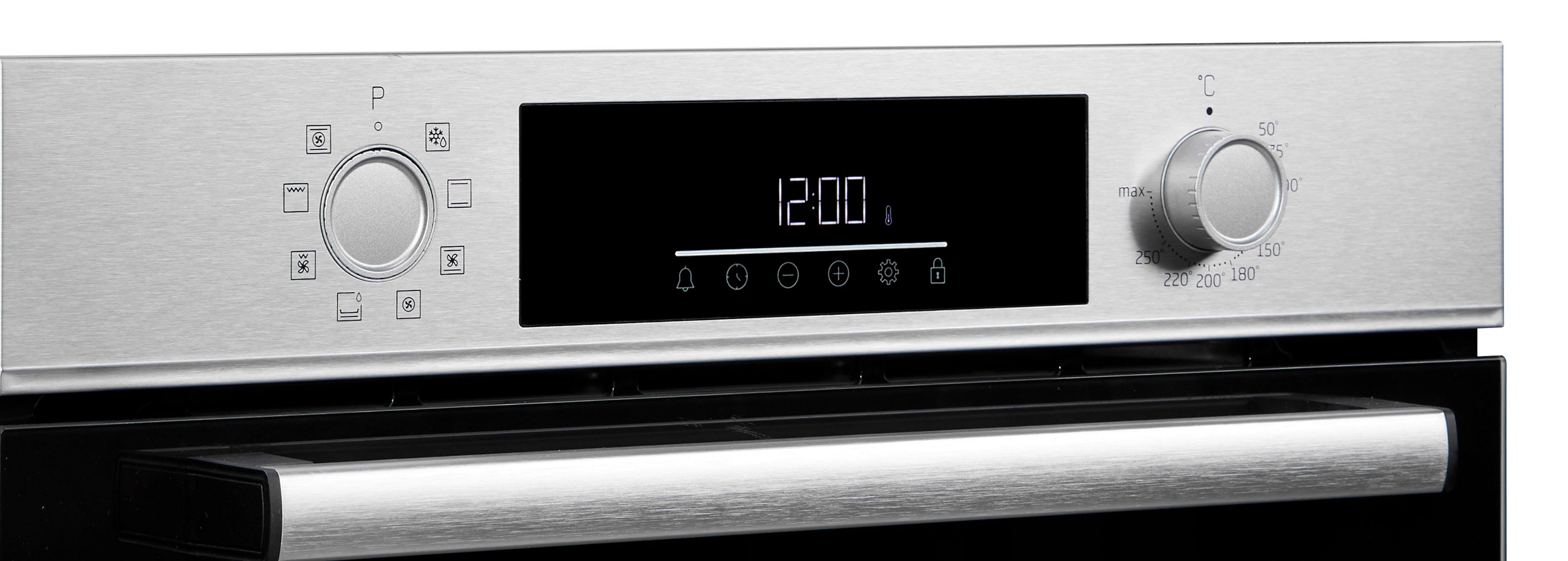 BEKO Einbaubackofen BBIM12300X, mit Teleskopauszug nachrüstbar