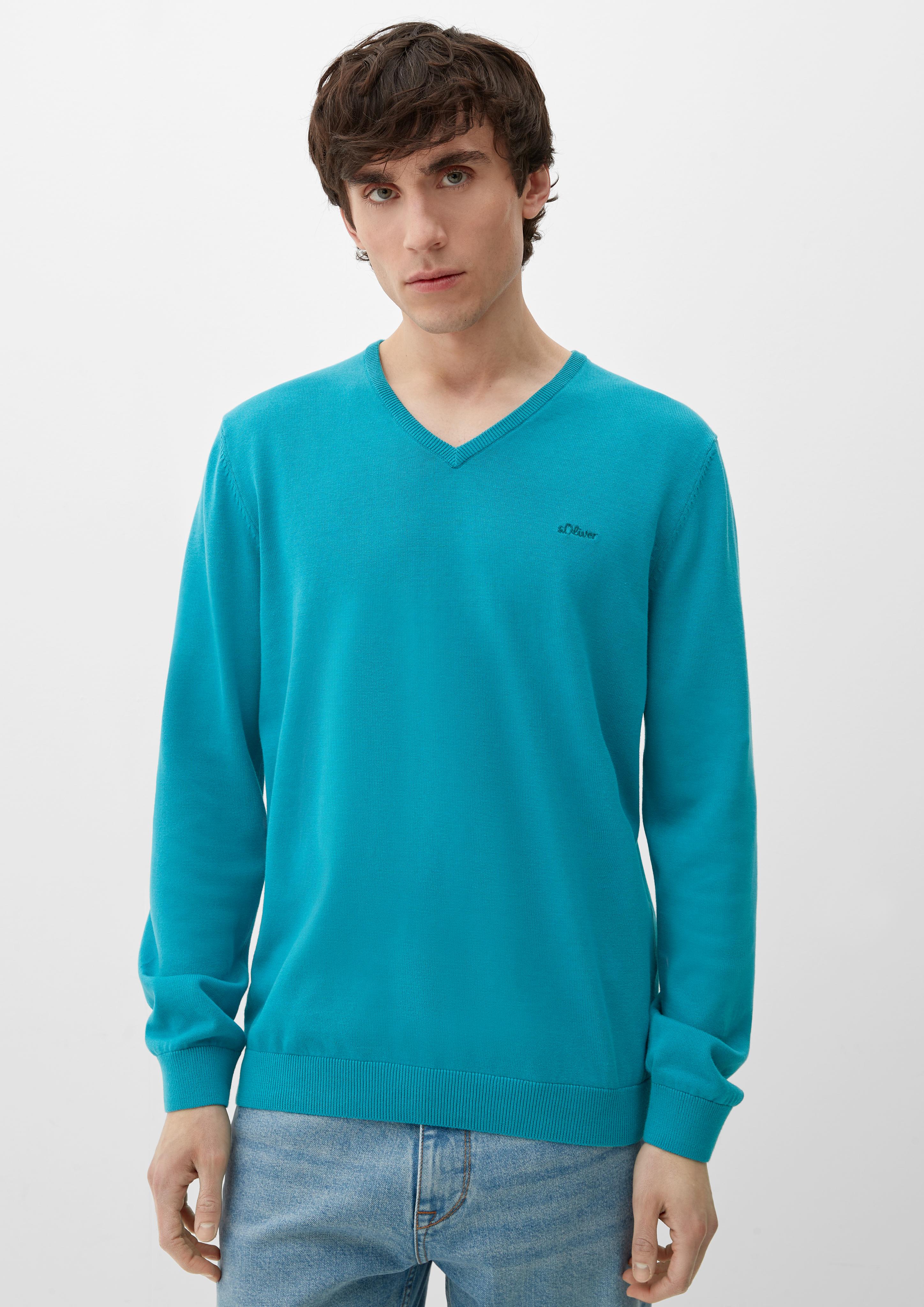 Strickpullover mit V-Ausschnitt  2040666-6376