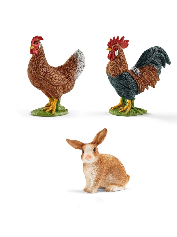 Schleich Tierfiguren - Bauernhof-Set mit 15 Tieren in bunt günstig kaufen onesize