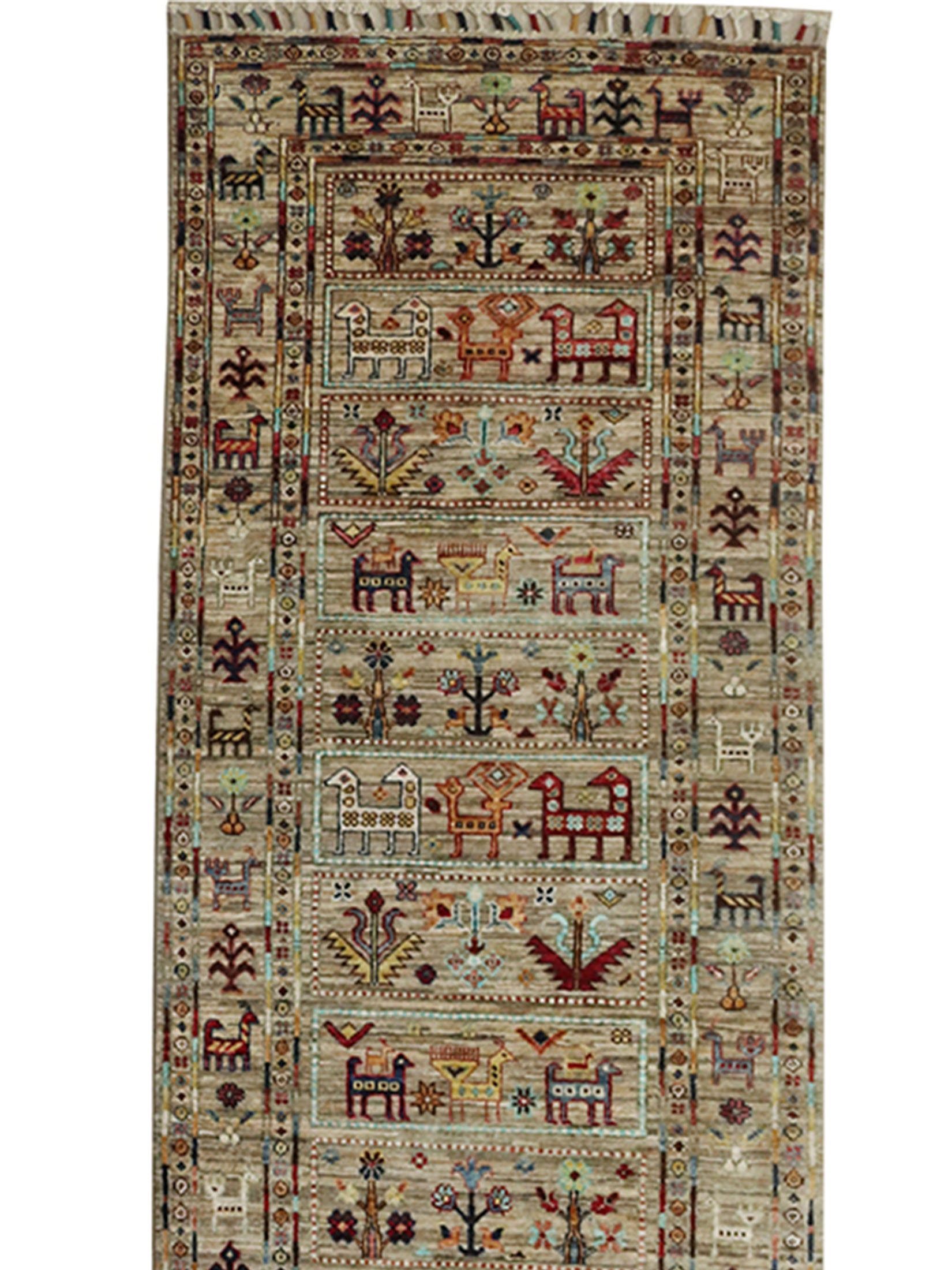 Chobi Schal ca. 83 x 302 cm, Unikat / Einzelstück