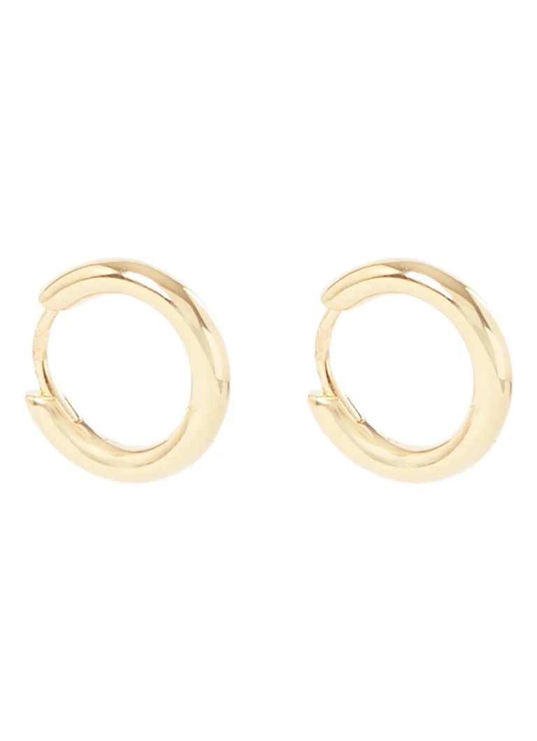 Orecchini a cerchio Missoma Classic Tunnel Mini placcati in oro