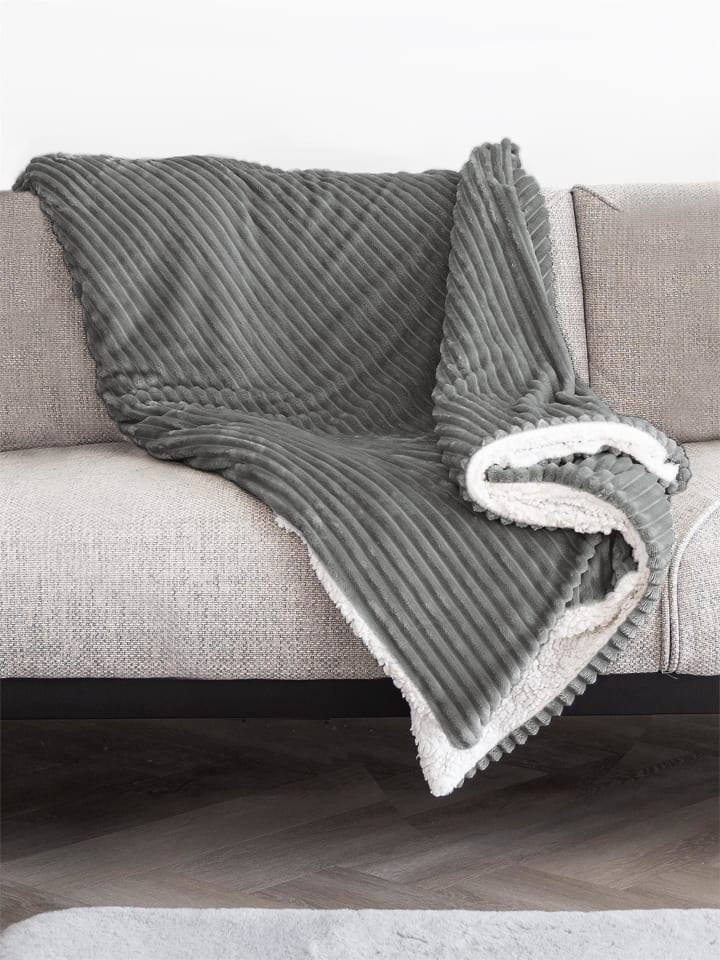 Aspero Flanell Kuscheldecke 150x200 cm Ezeiza in Hellgrau günstig kaufen 150 x 200 cm