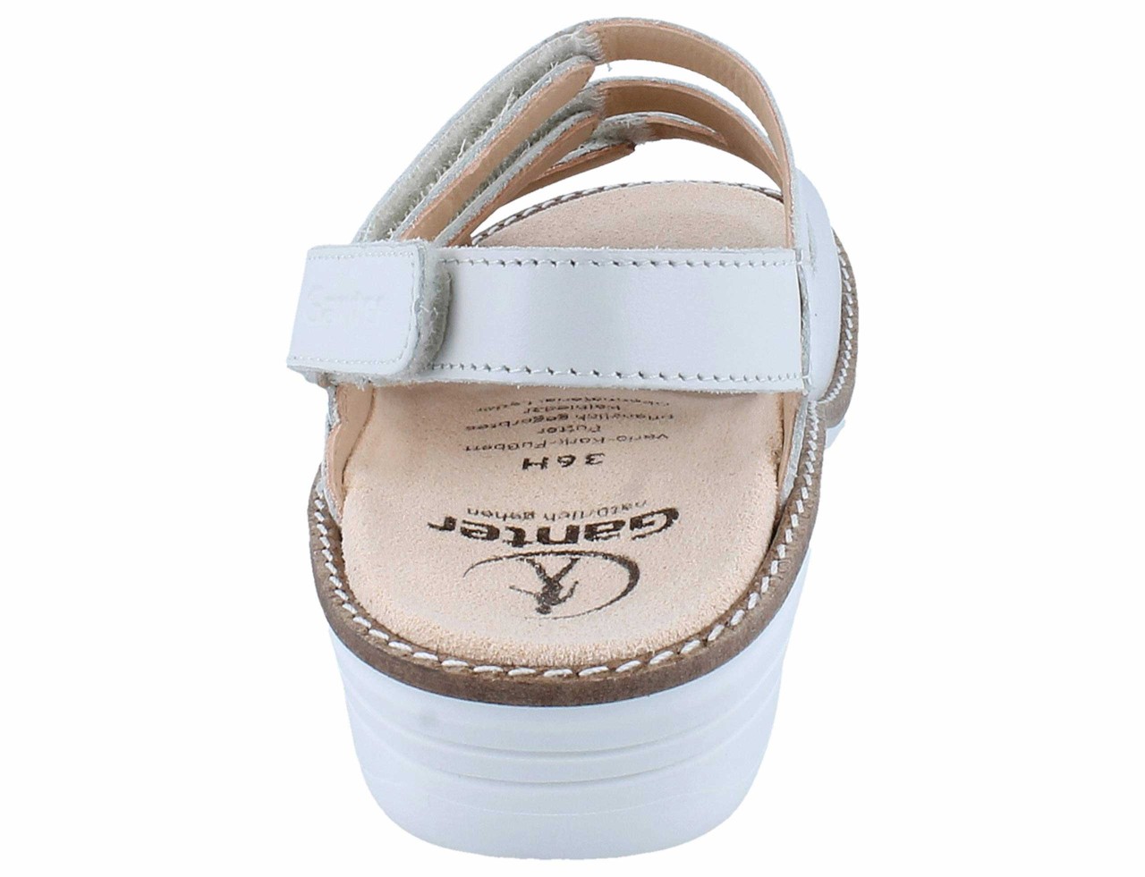 GANTER Komfort Sandalen weiss