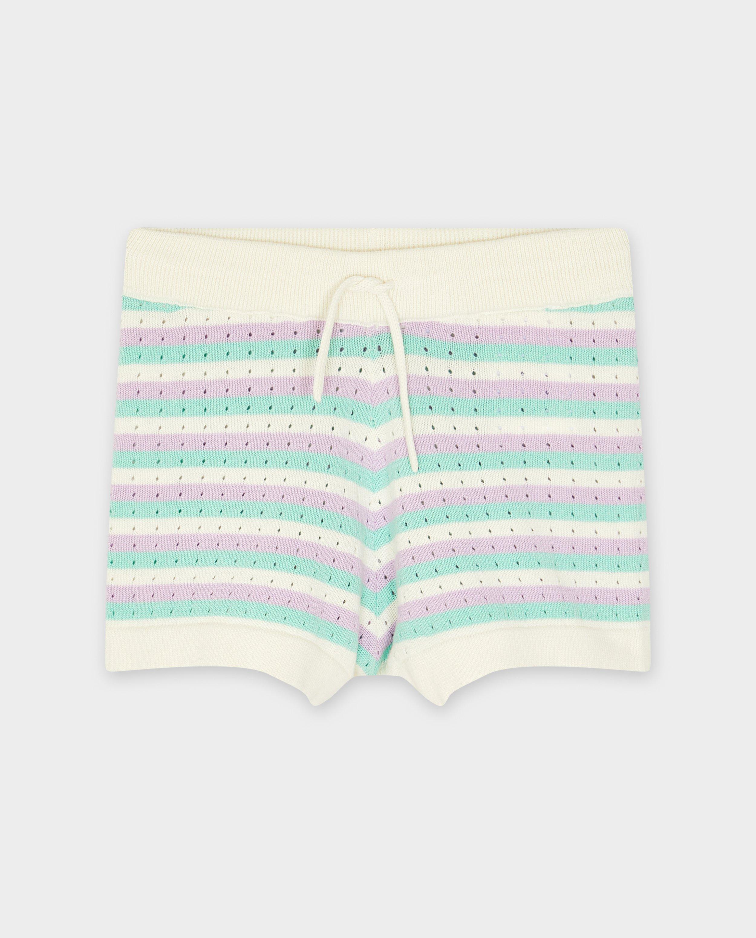 Pantaloni scurți K3 cu broderie, 98-140 violet