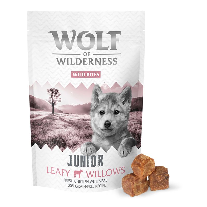 Wolf of Wilderness Snack - Junior Wild Bites 180 g