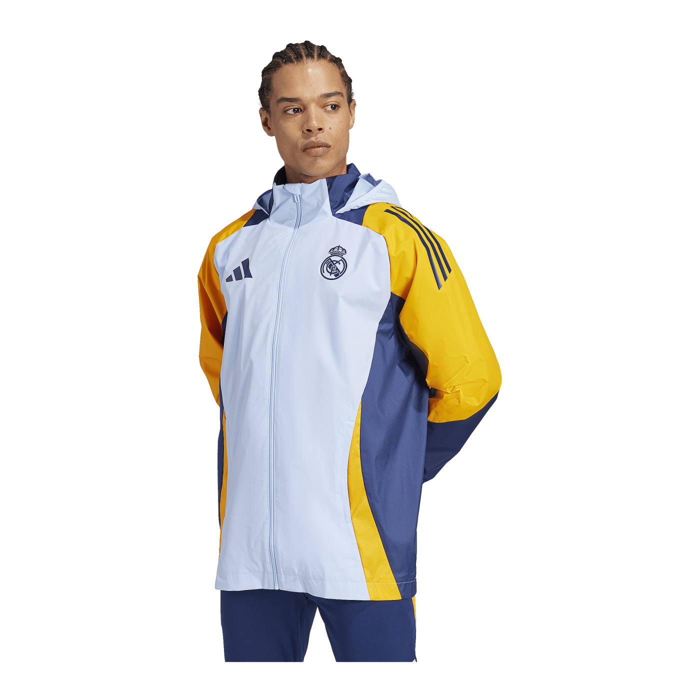 adidas Real Madrid Regenjacke Blau