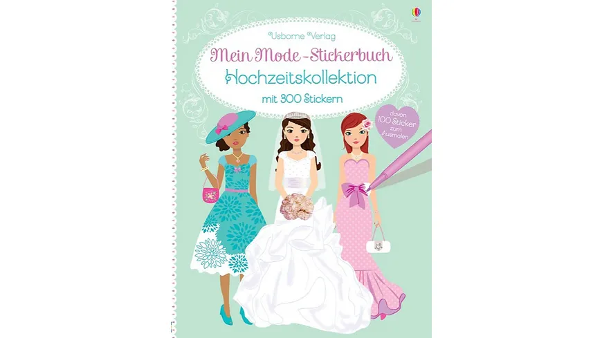 Mein Mode-Stickerbuch: Hochzeitskollektion