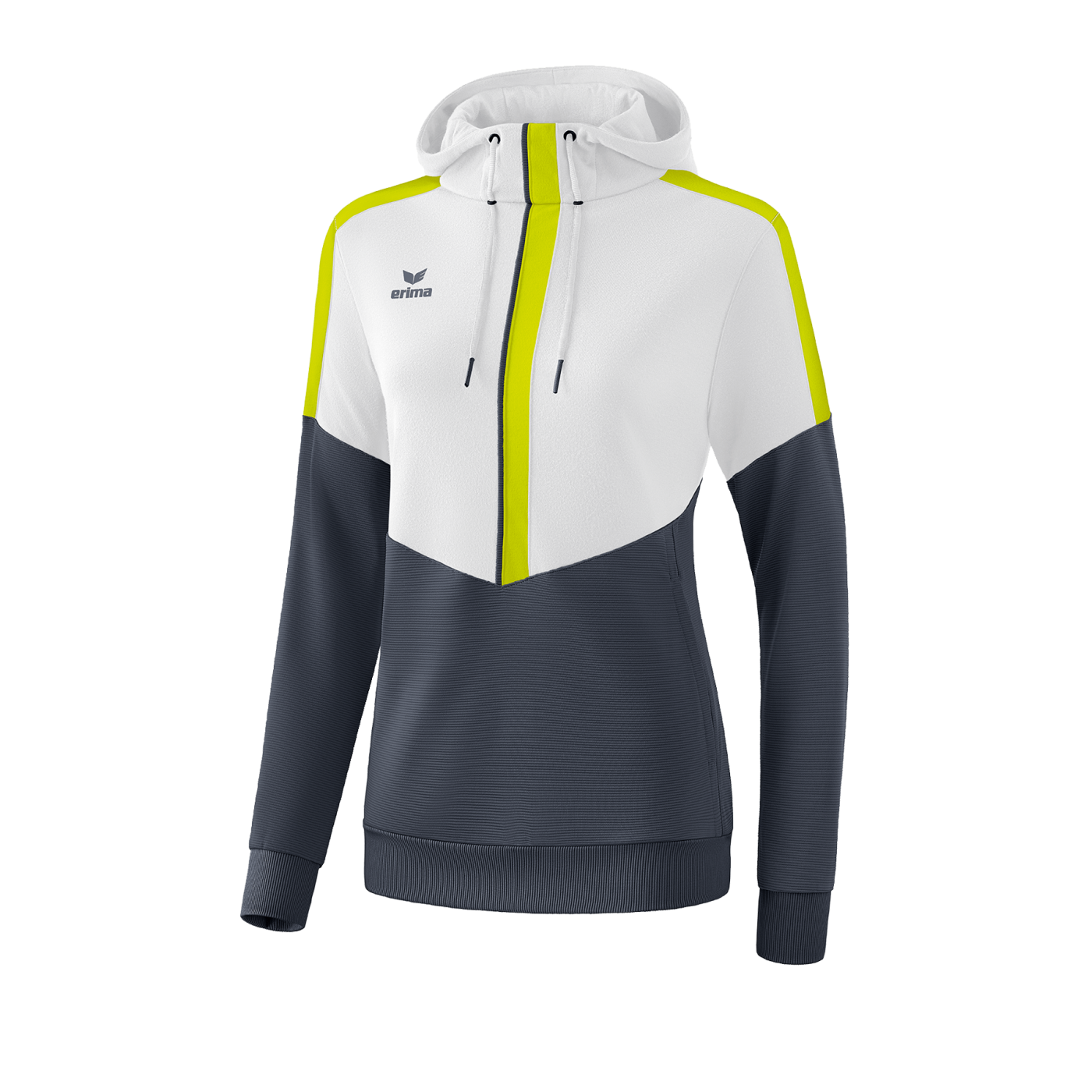 Erima Squad Hoody Damen Weiss Grau