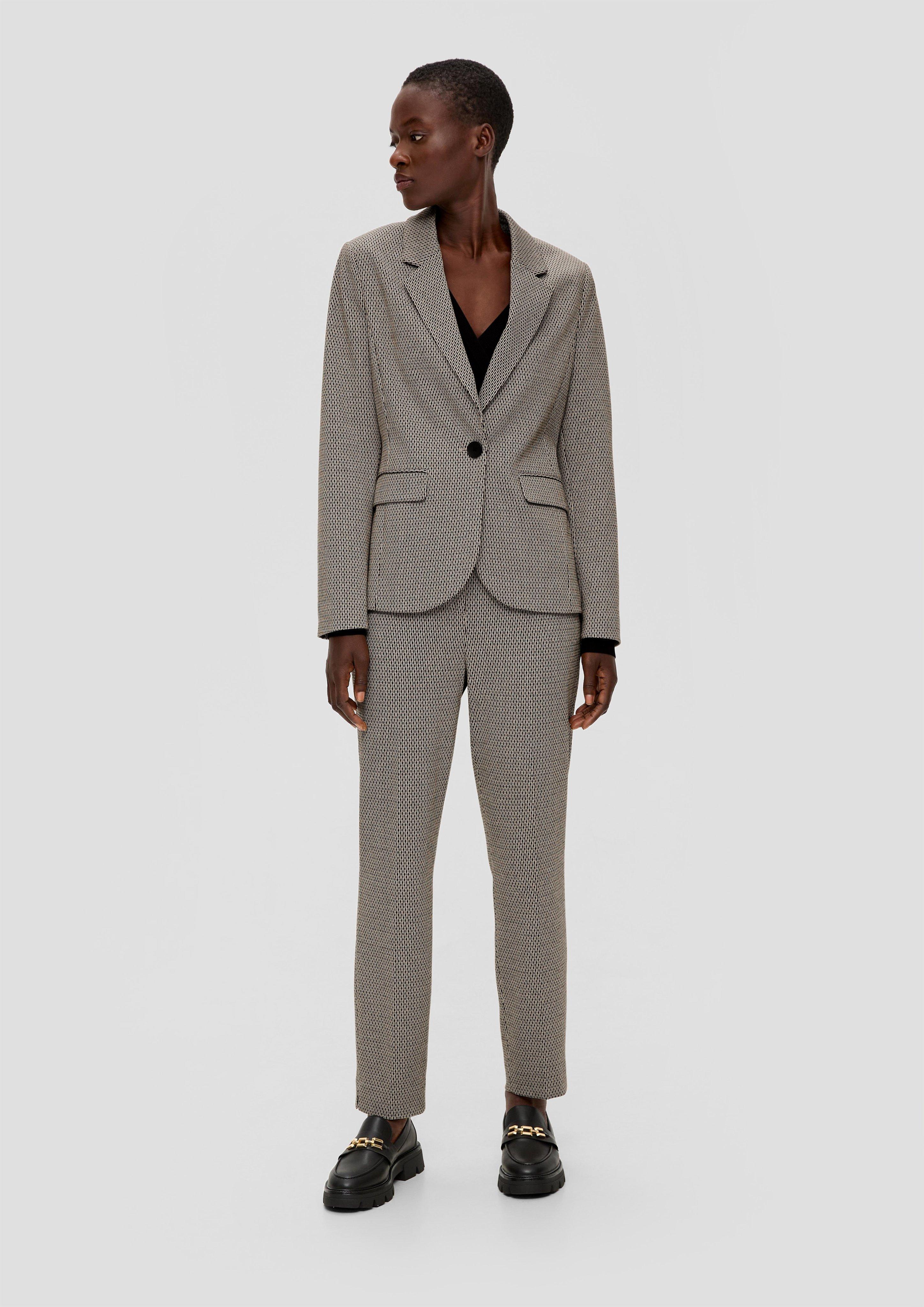 Jacquard-Blazer aus Viskosemix  2134000-99X4