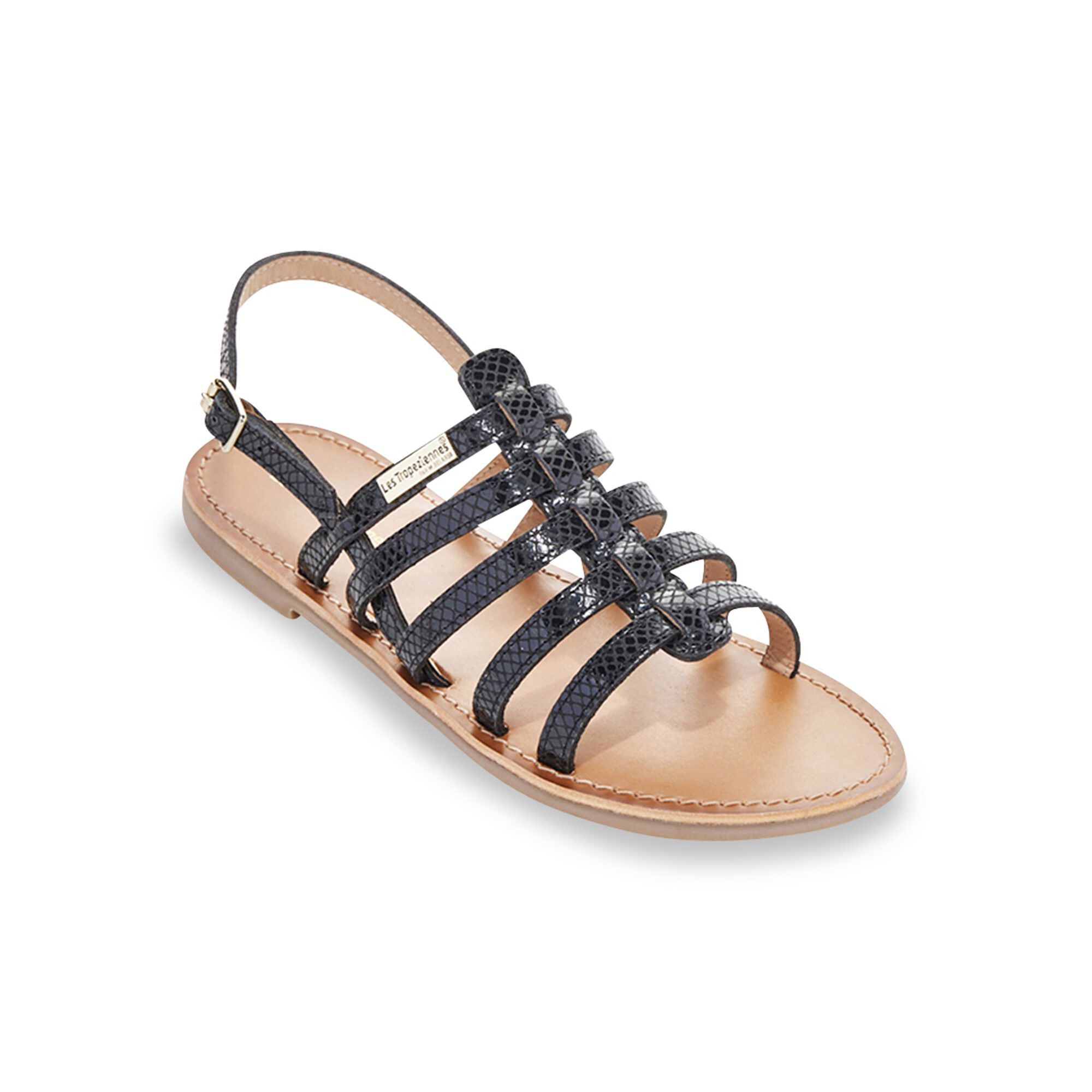 Sandales plates en cuir Hikano