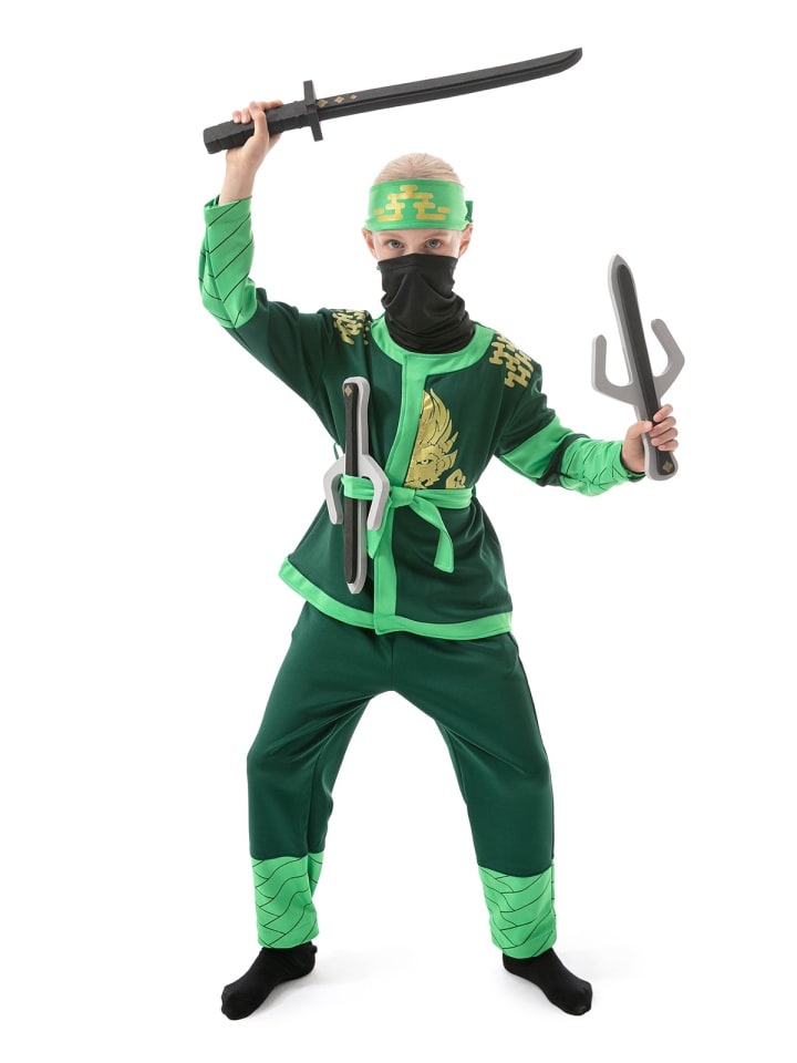 Corimori Ninja Kostüm für Kinder mit Schwert in Braun/grün günstig kaufen