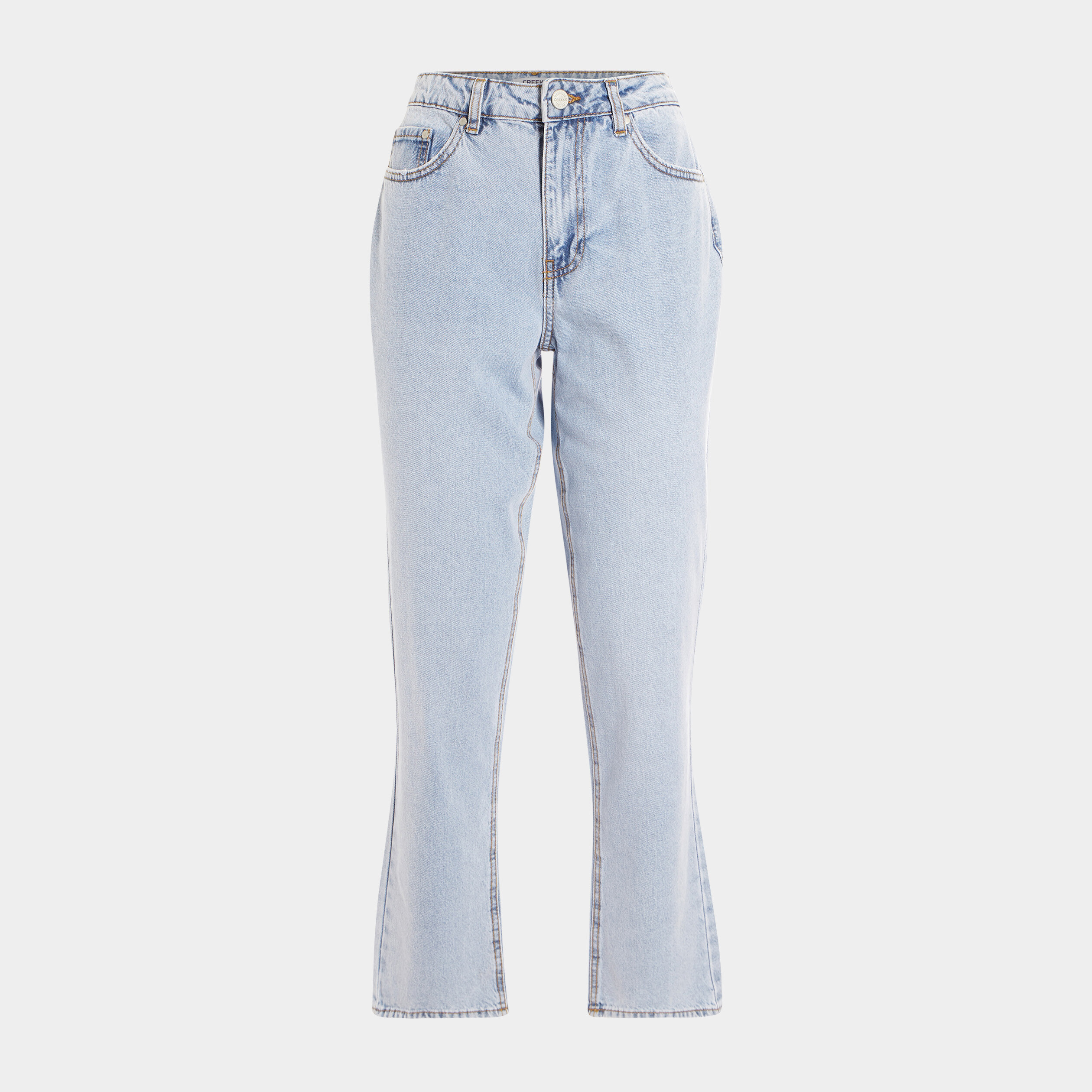 Jeans straight taille haute denim triple stone femme | La Halle