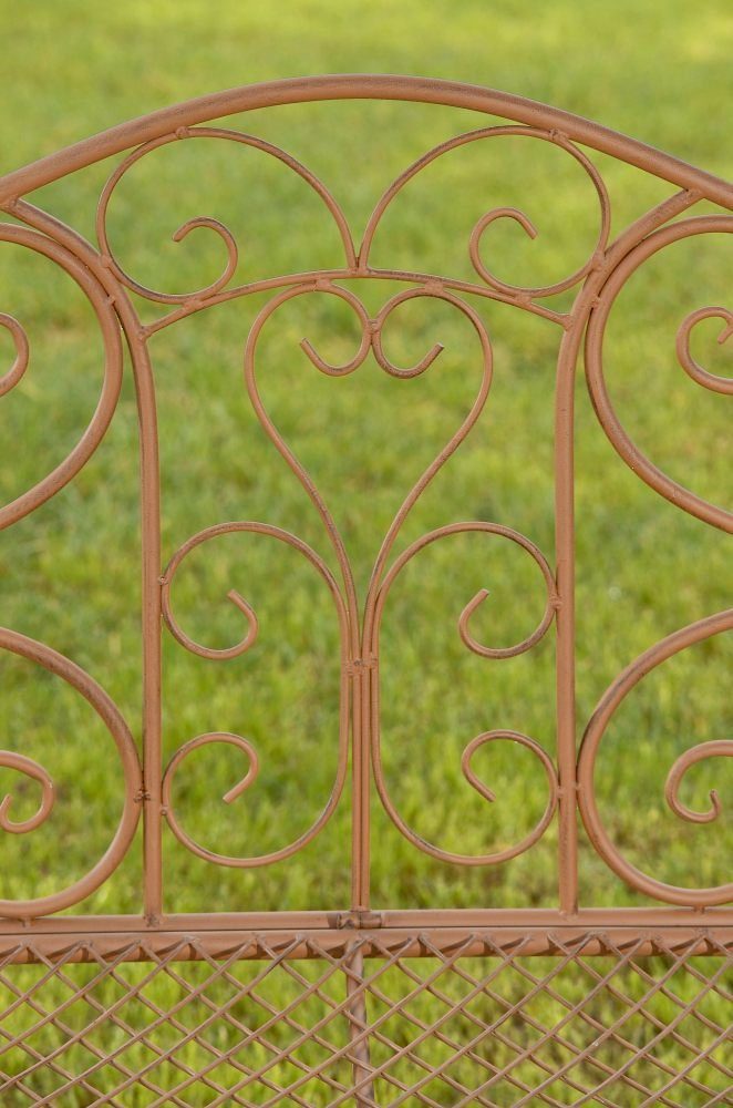 CLP Gartenbank 2-Sitzer Eisenbank Tara, romantische Metallbank
