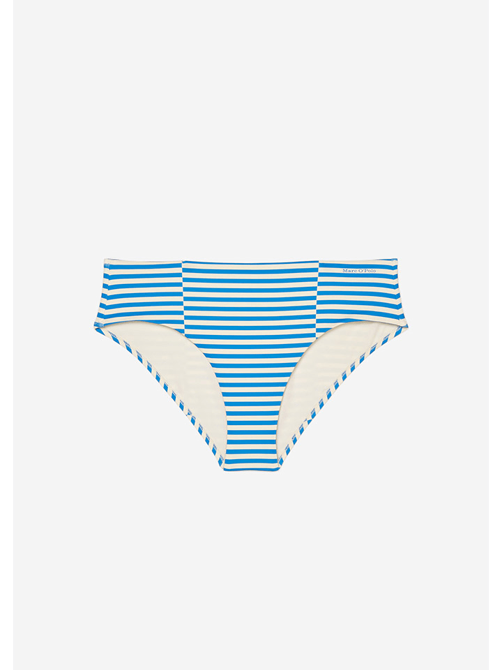 Marc O´Polo Bikini-Hose in Blau/ Weiß günstig kaufen