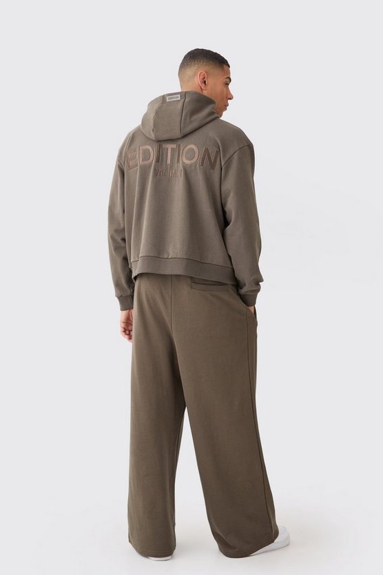 Kastiger Oversize Hoodie mit Reißverschluss