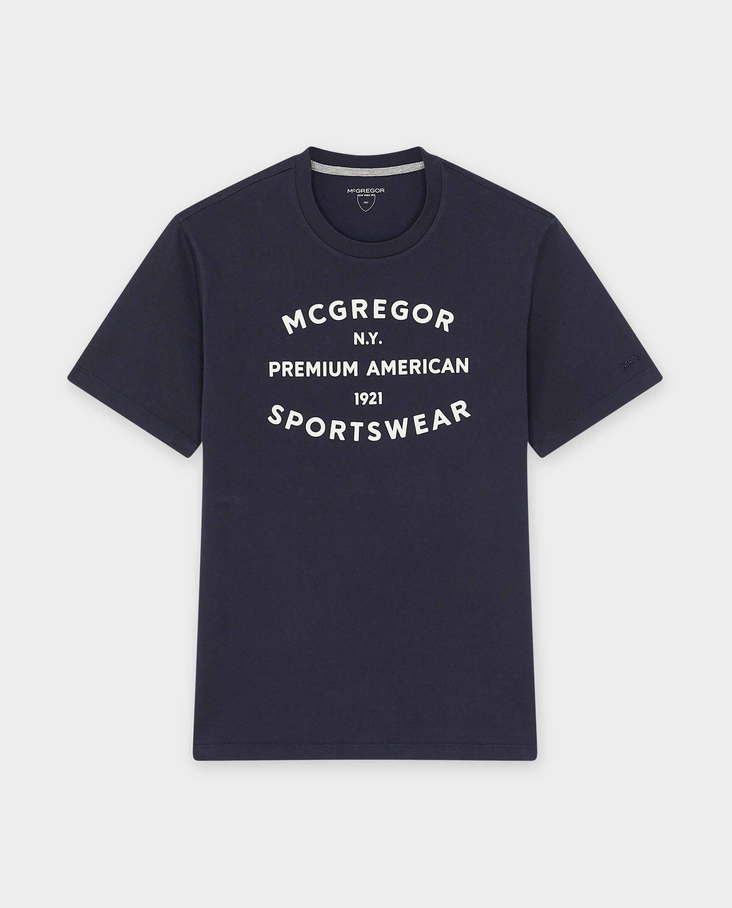 McGregor T-shirt med mörkblå text