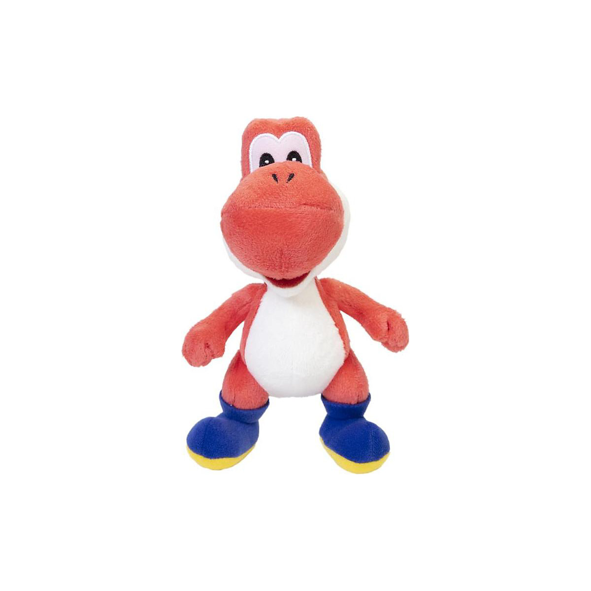 Super Mario Plüsch Yoshi stehend rot, 20 cm