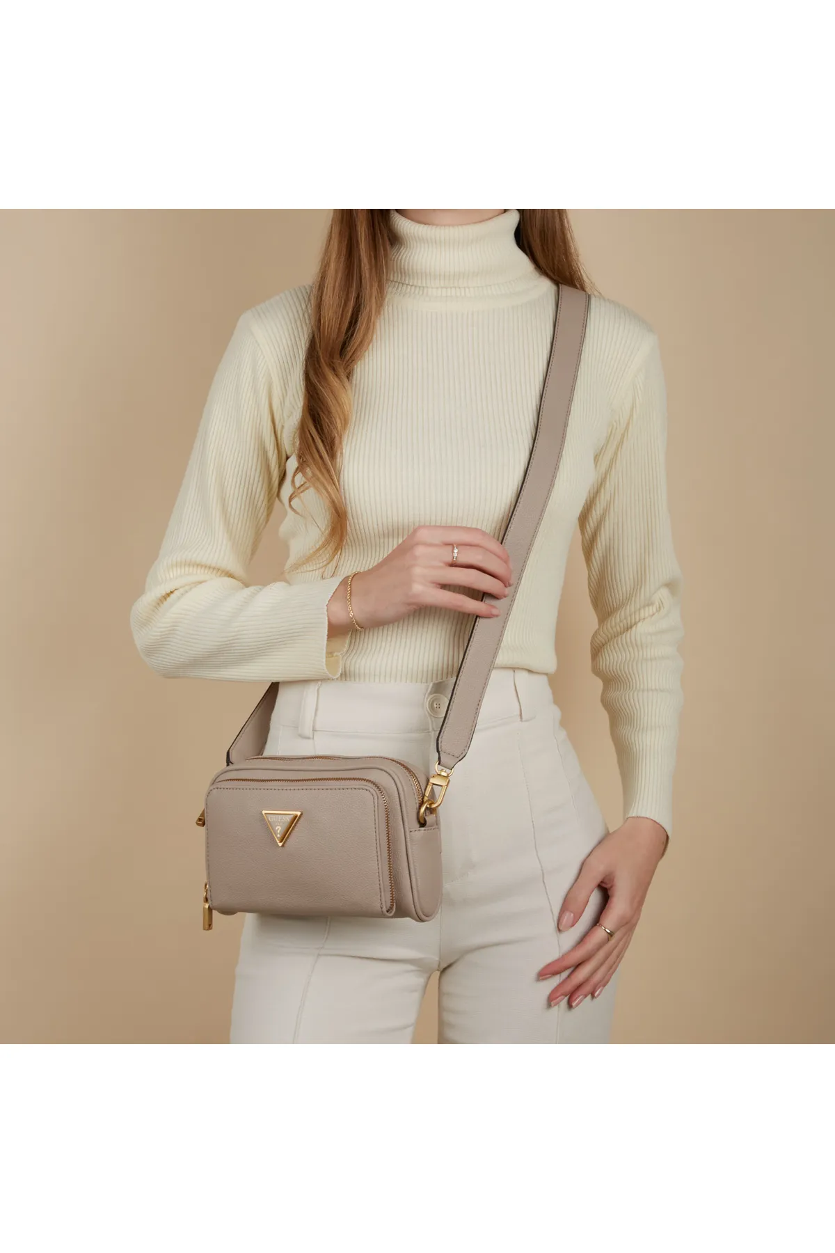 Guess  Cosette Damen Umhängetasche Taupe Hwva92-22140-tau