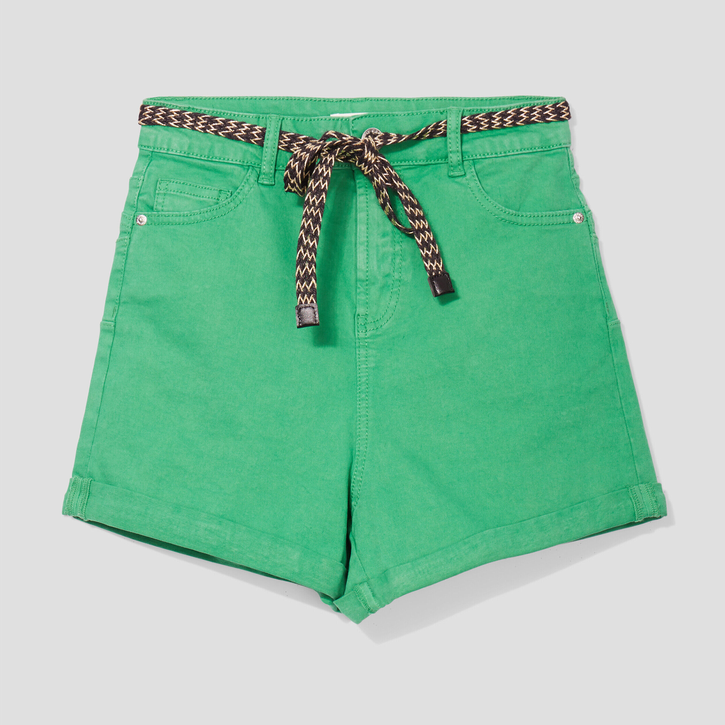 Short ajusté push-up vert femme | Cache Cache
