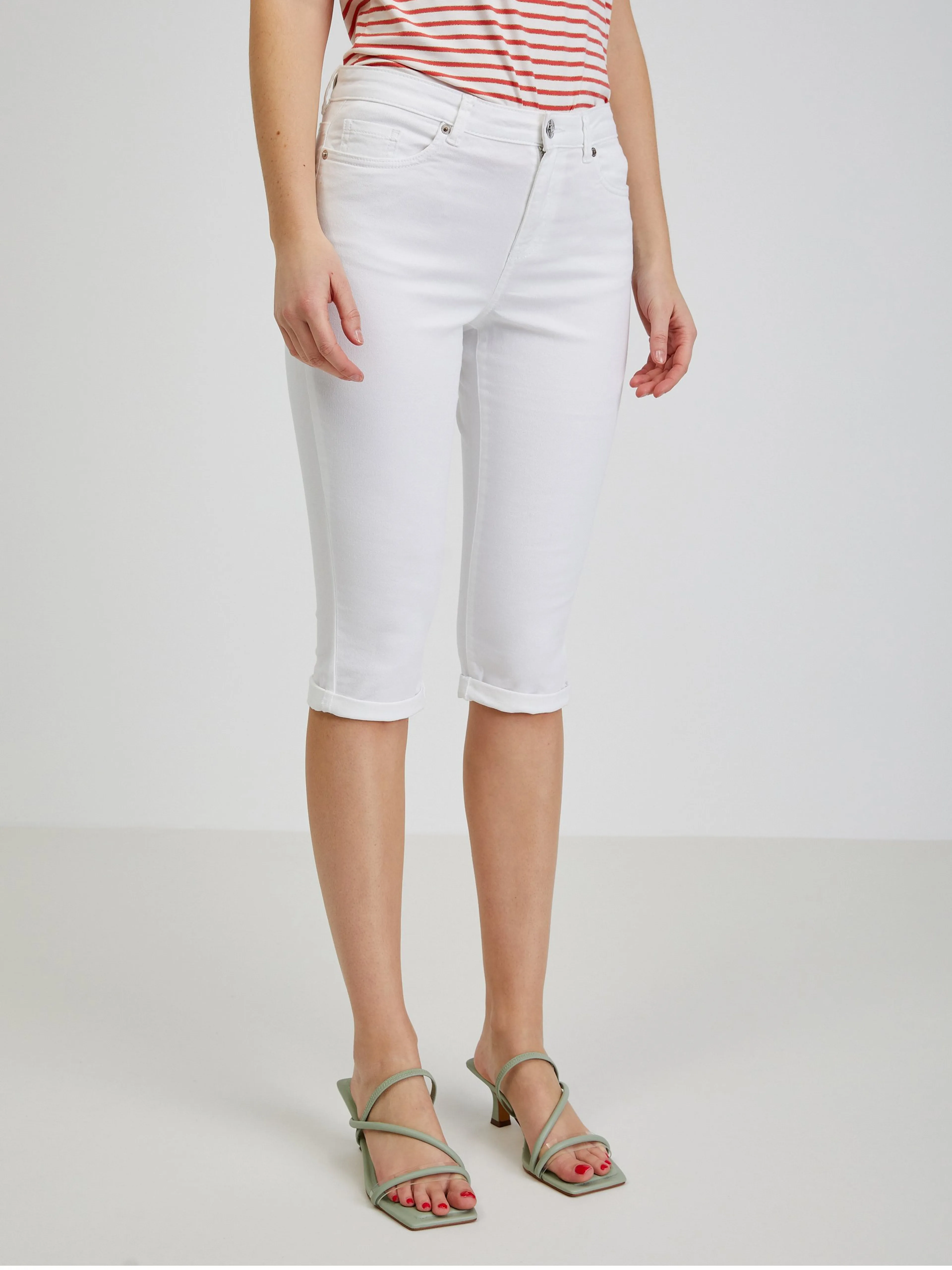 Weiße Damen Caprihose ORSAY